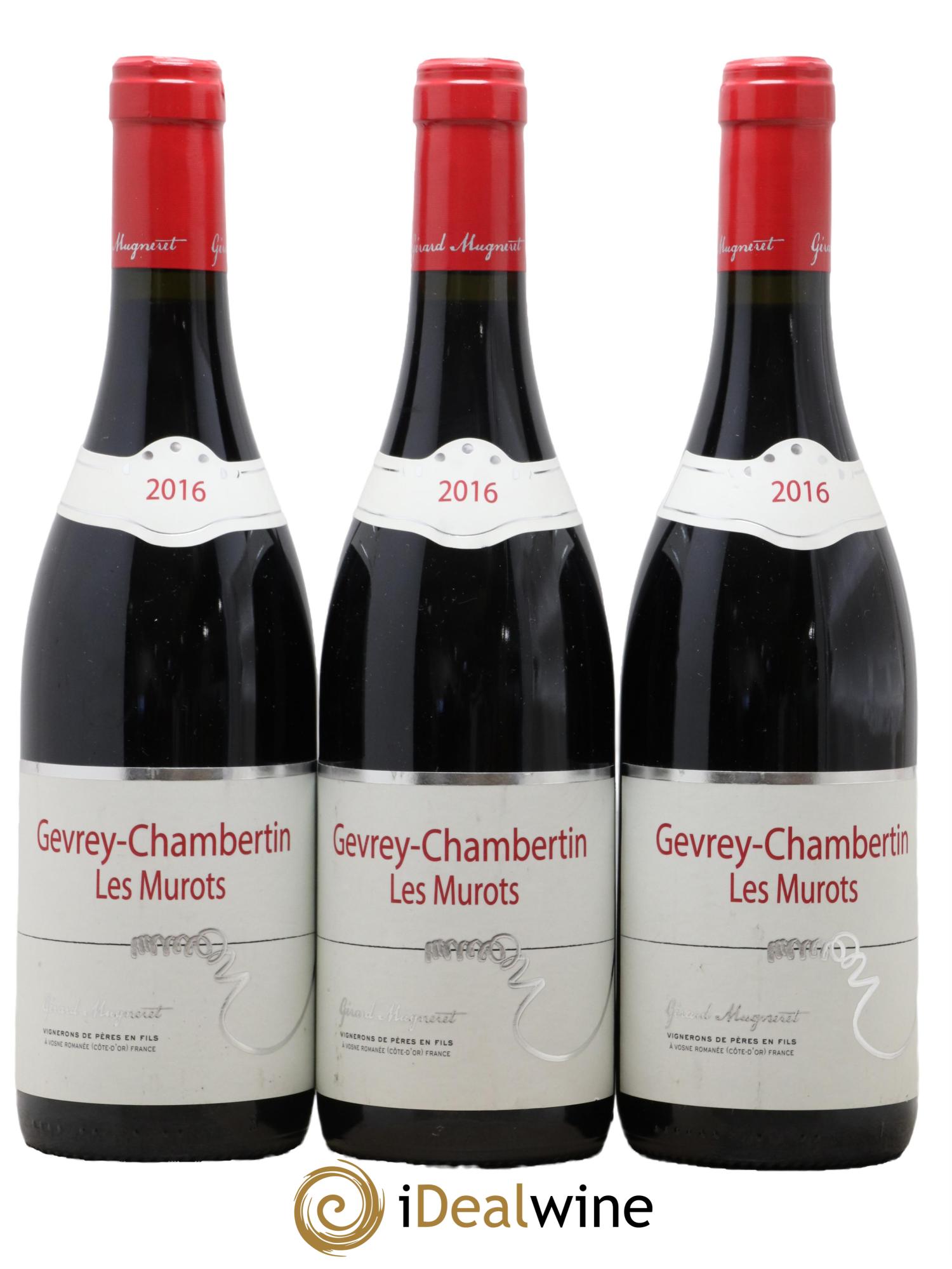 Gevrey-Chambertin Les Murots Domaine Gérard Mugneret 2016 - Lot de 3 bouteilles - 0