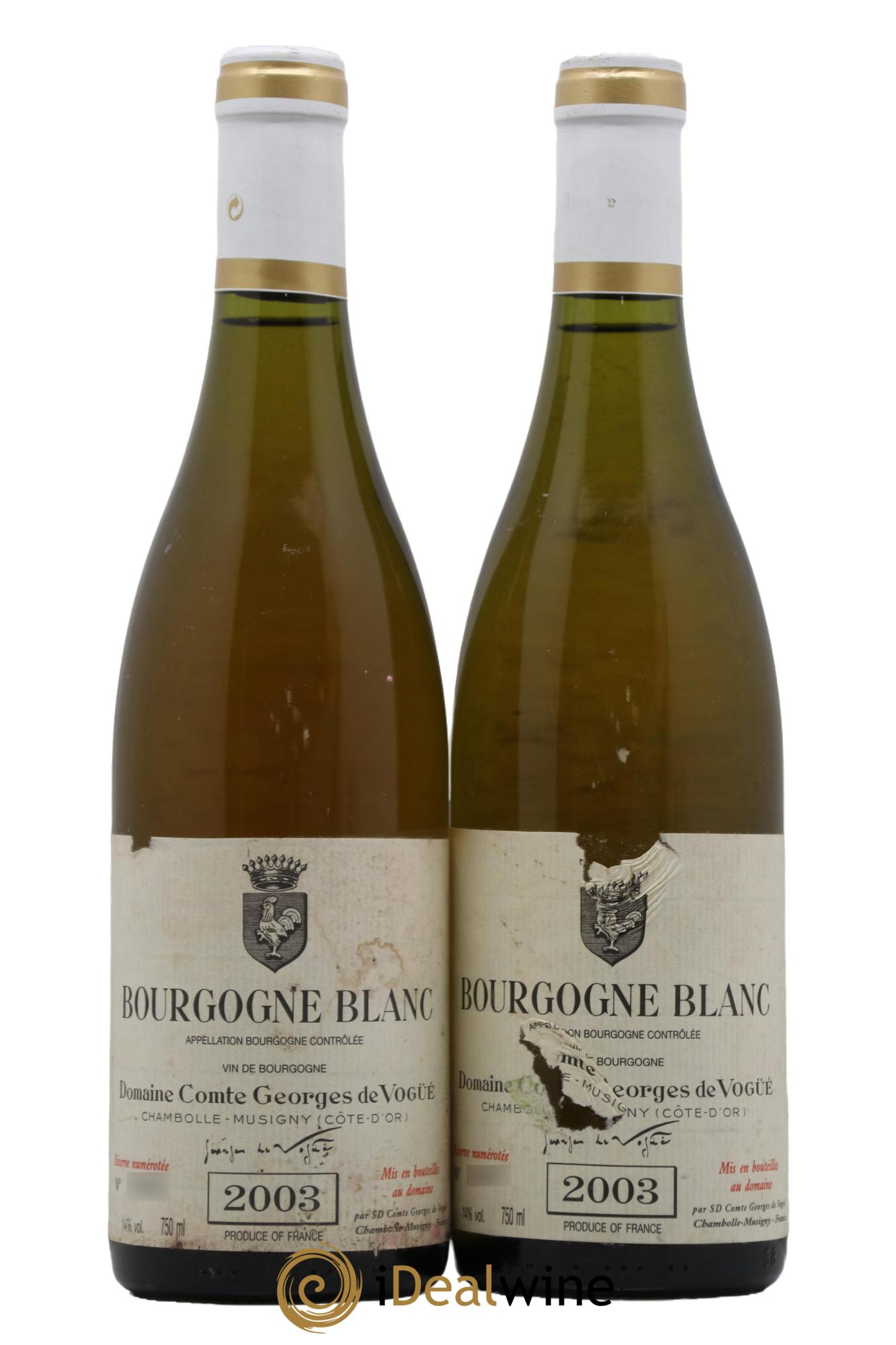 Bourgogne Comte Georges de Vogüé 2003 - Lot de 2 bouteilles - 0
