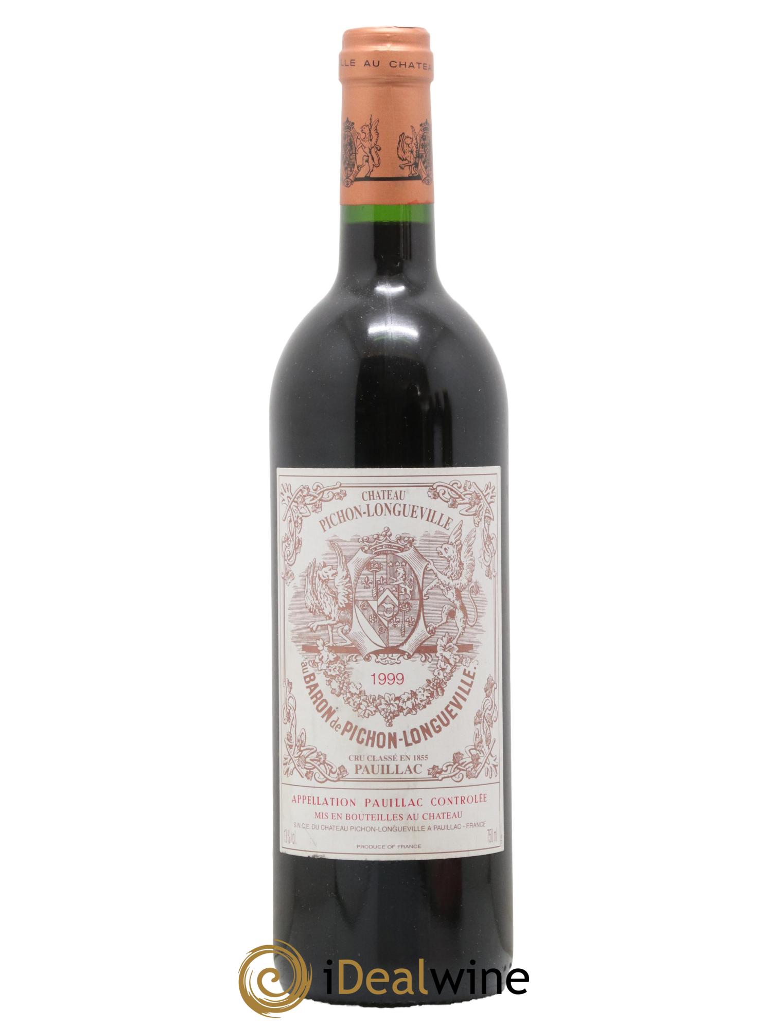 Pichon Longueville Baron 2ème Grand Cru Classé 1999 - Lot de 1 bouteille - 0