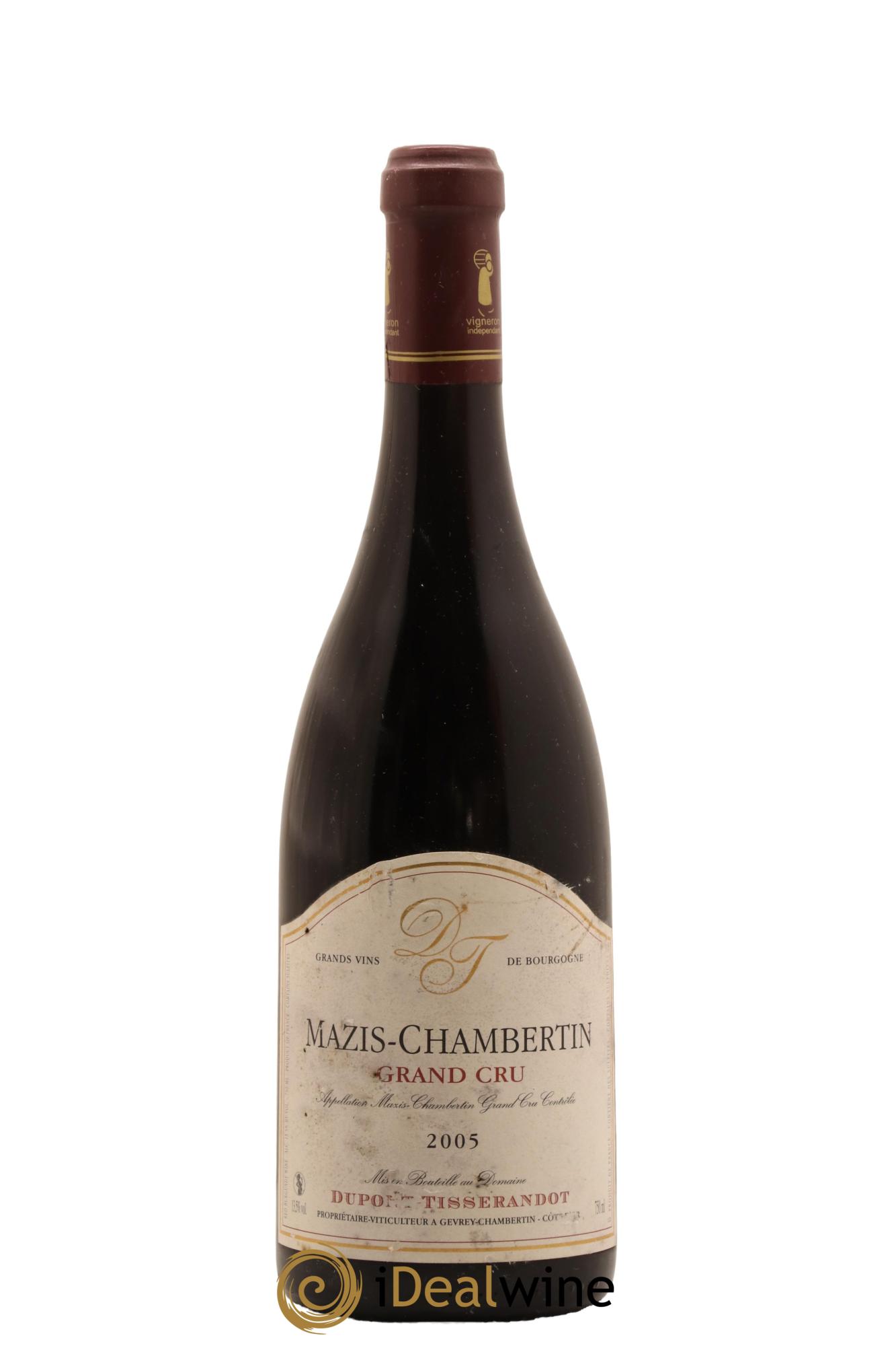 Mazis-Chambertin Grand Cru Dupont-Tisserandot (Domaine) 2005 - Lot de 1 bouteille - 0
