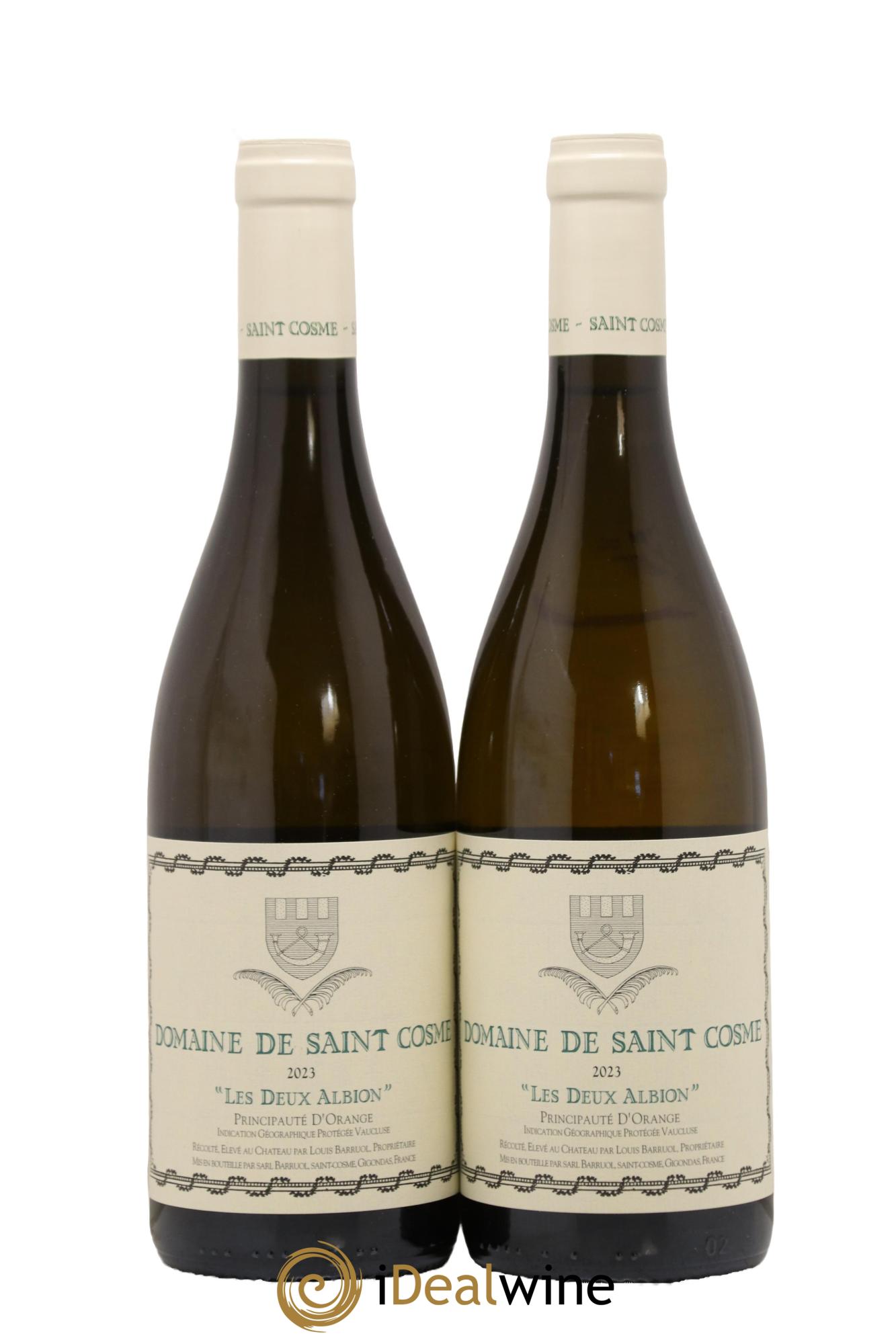 IGP Principauté d'Orange Les Deux Albion Saint Cosme 2023 - Lotto di 2 bottiglie - 0
