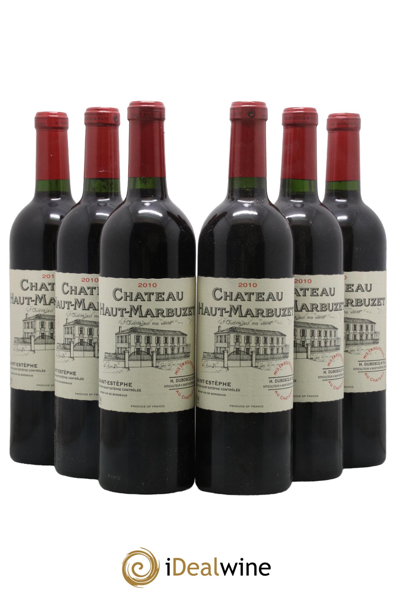 Château Haut Marbuzet 2010 - Lot de 6 bouteilles - 0
