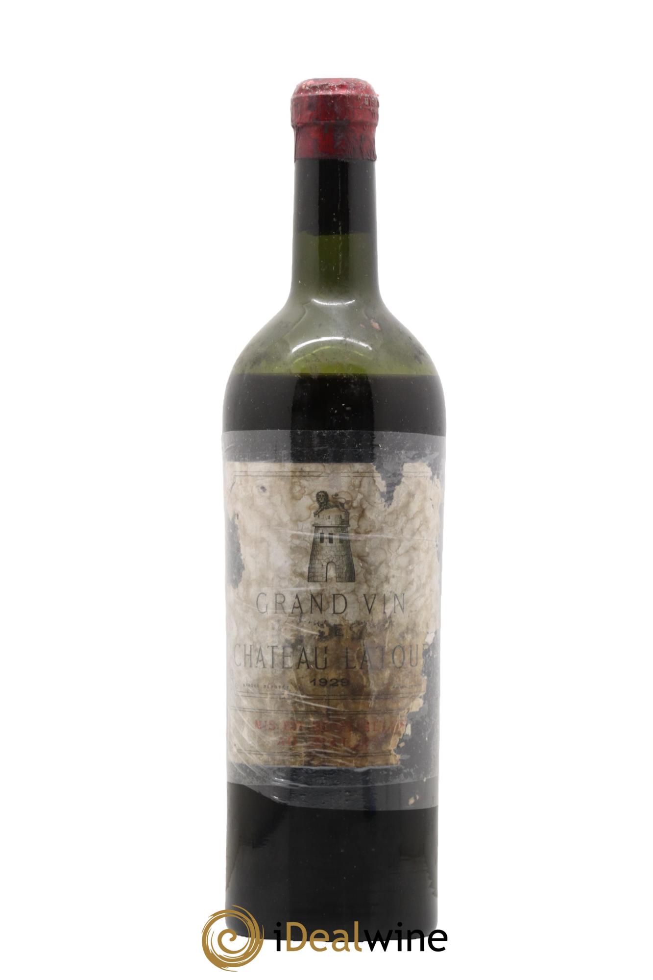 Château Latour 1er Grand Cru Classé 1929 - Lot de 1 bouteille - 0