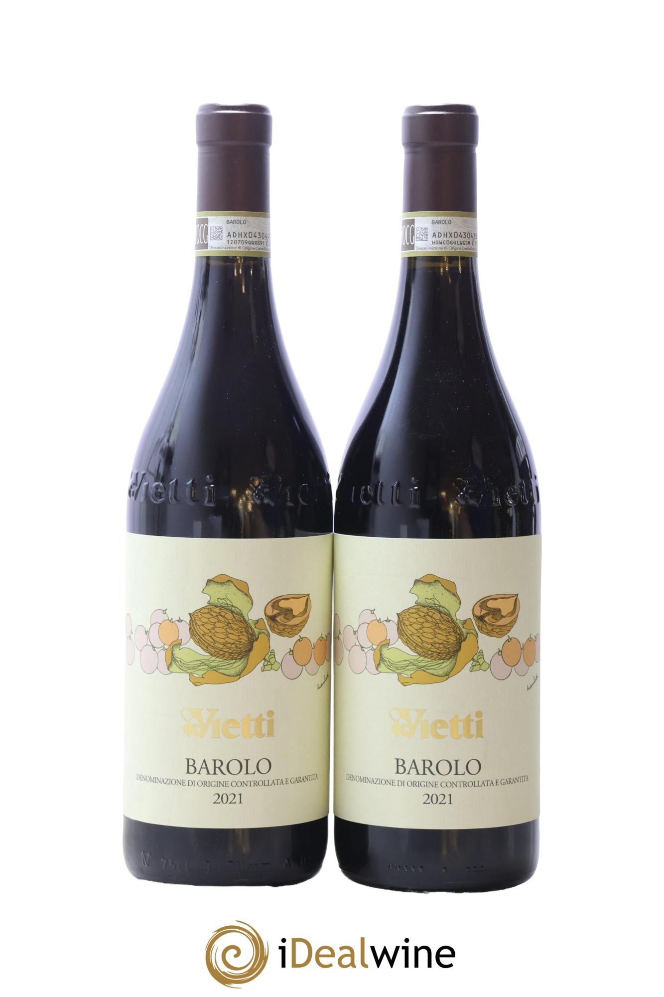 Barolo DOCG Vietti 2021 - Posten von 2 Flaschen - 0