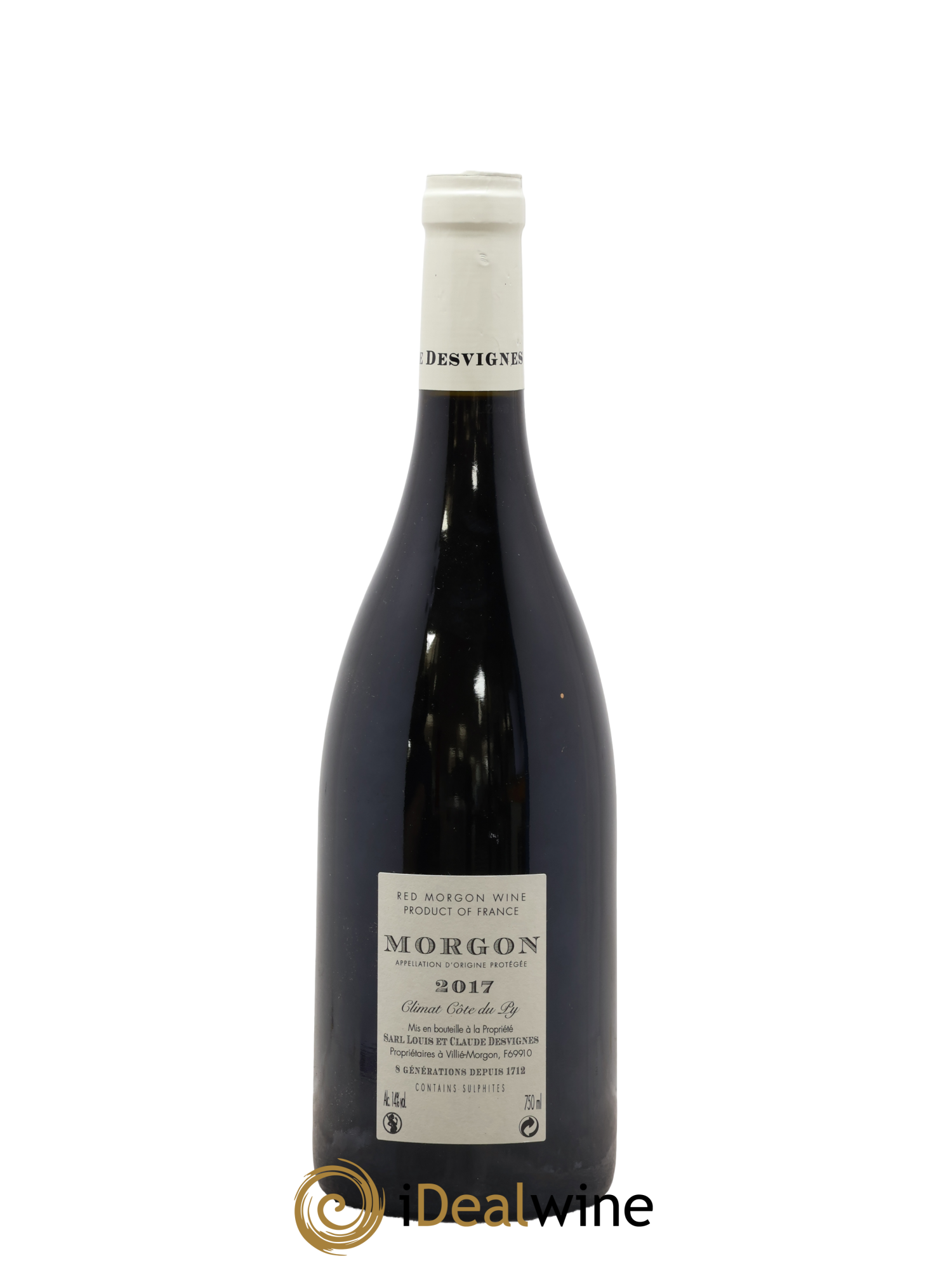 Morgon Côte de Py Javernières Louis-Claude Desvignes 2017 - Lot of 1 bottle - 1