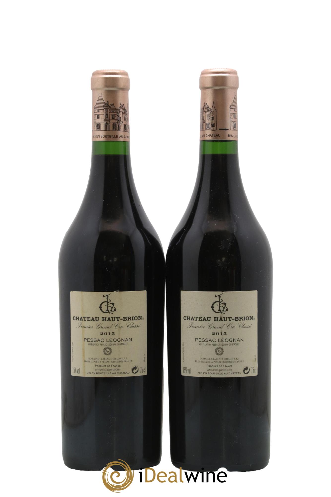 Château Haut Brion 1er Grand Cru Classé 2015 - Posten von 2 Flaschen - 1