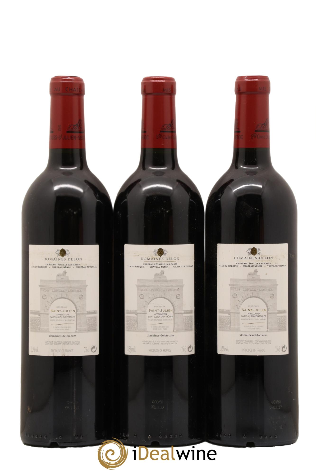 Château Léoville Las Cases 2ème Grand Cru Classé 2015 - Lot de 3 bouteilles - 1
