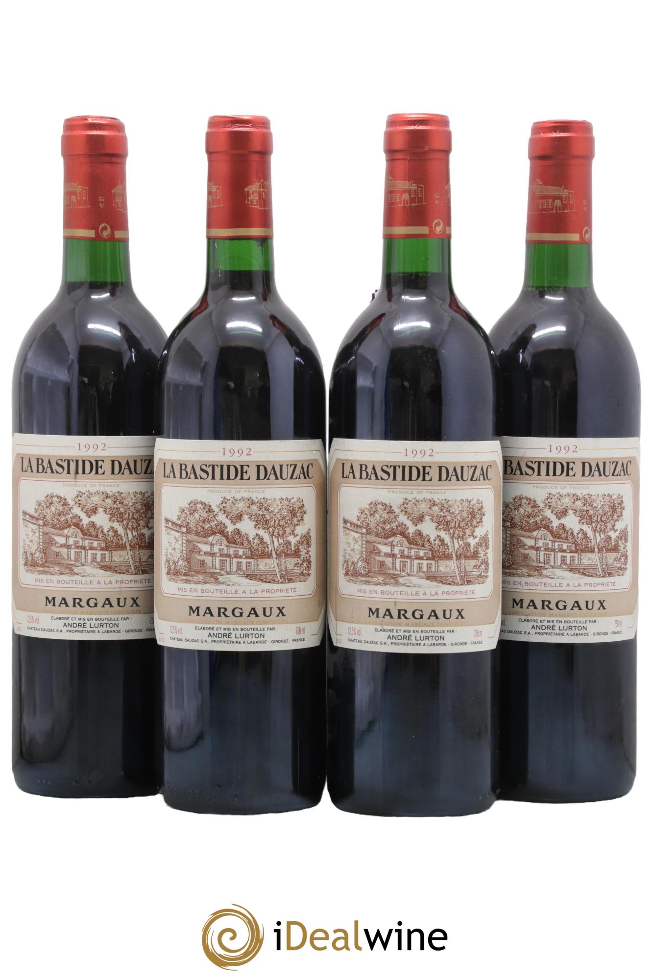 Château Dauzac 5ème Grand Cru Classé 1992 - Lot of 4 bottles - 0