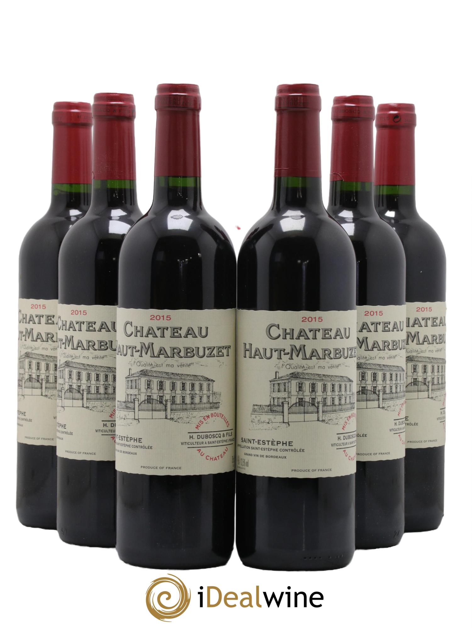 Château Haut Marbuzet 2015 - Lot de 6 bouteilles - 0