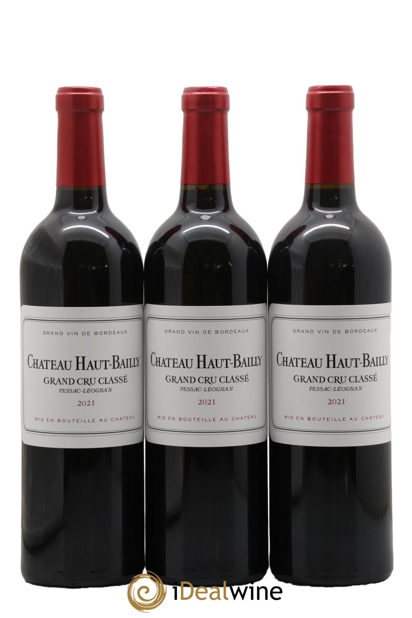 Château Haut-Bailly Cru Classé de Graves  2021 - Lot de 3 bouteilles - 0