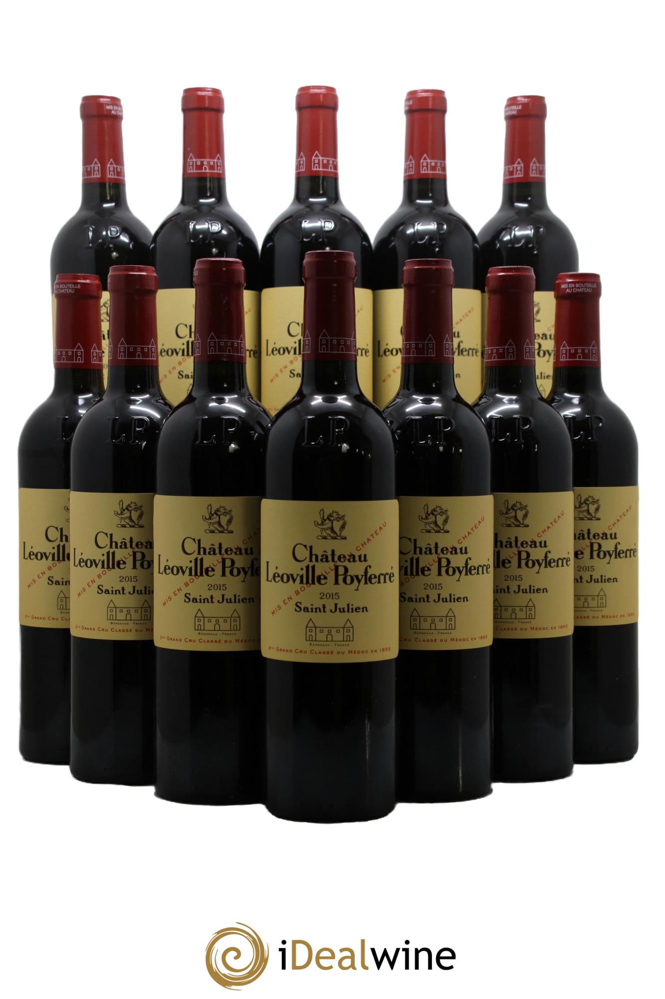 Château Léoville Poyferré 2ème Grand Cru Classé 2015 - Lot de 12 bouteilles - 0
