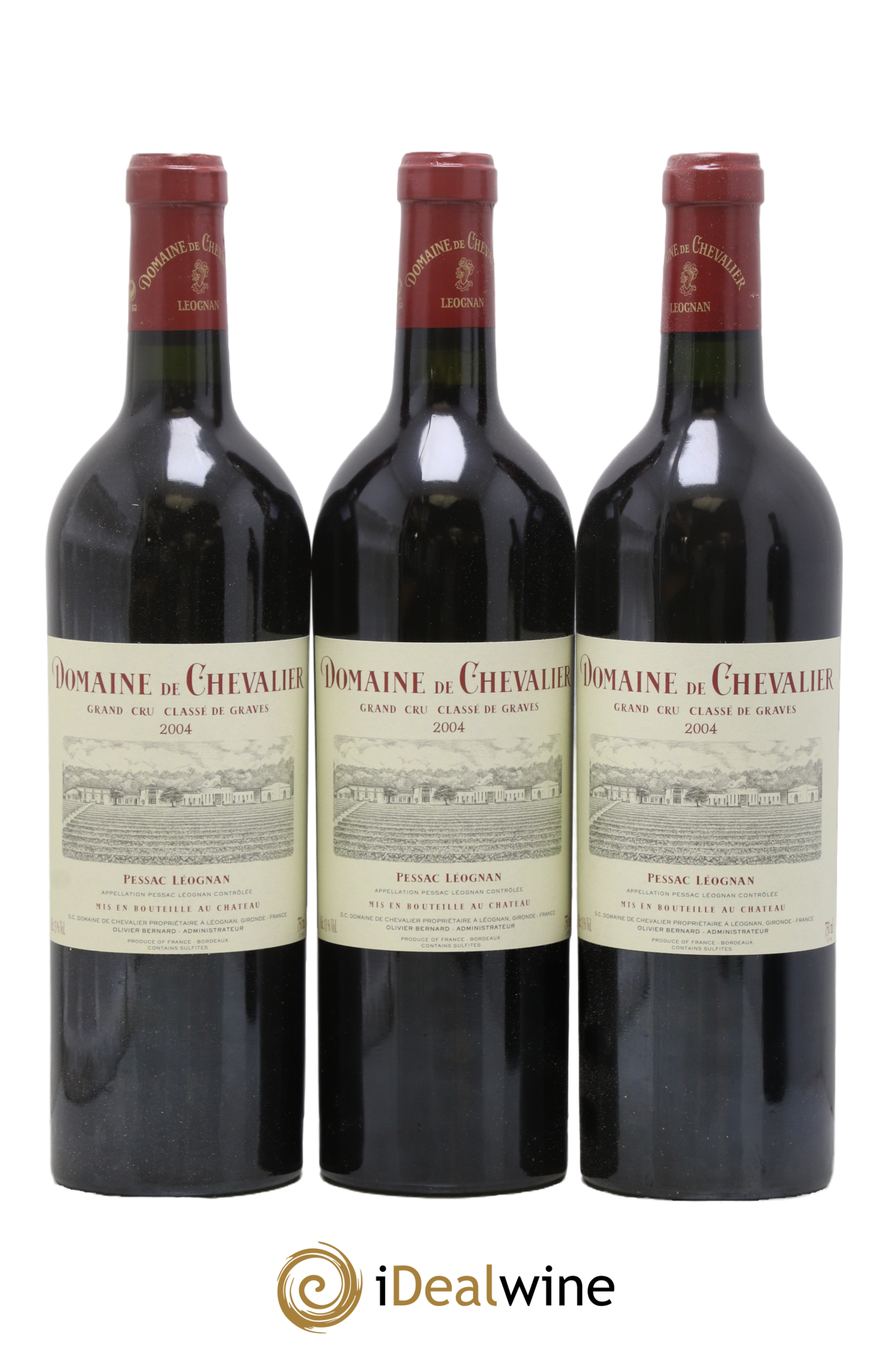 Domaine de Chevalier Cru Classé de Graves 2004 - Lotto di 3 bottiglie - 0