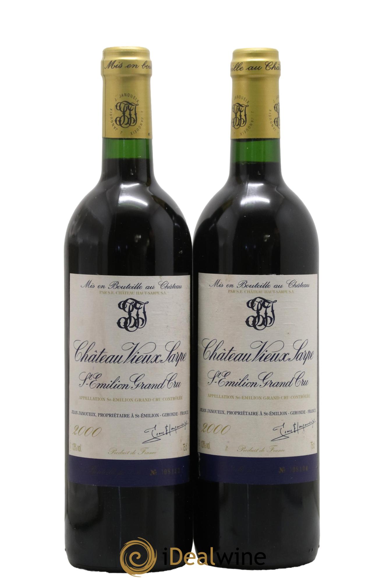 Château Vieux Sarpe  2000 - Lot de 2 bouteilles - 0