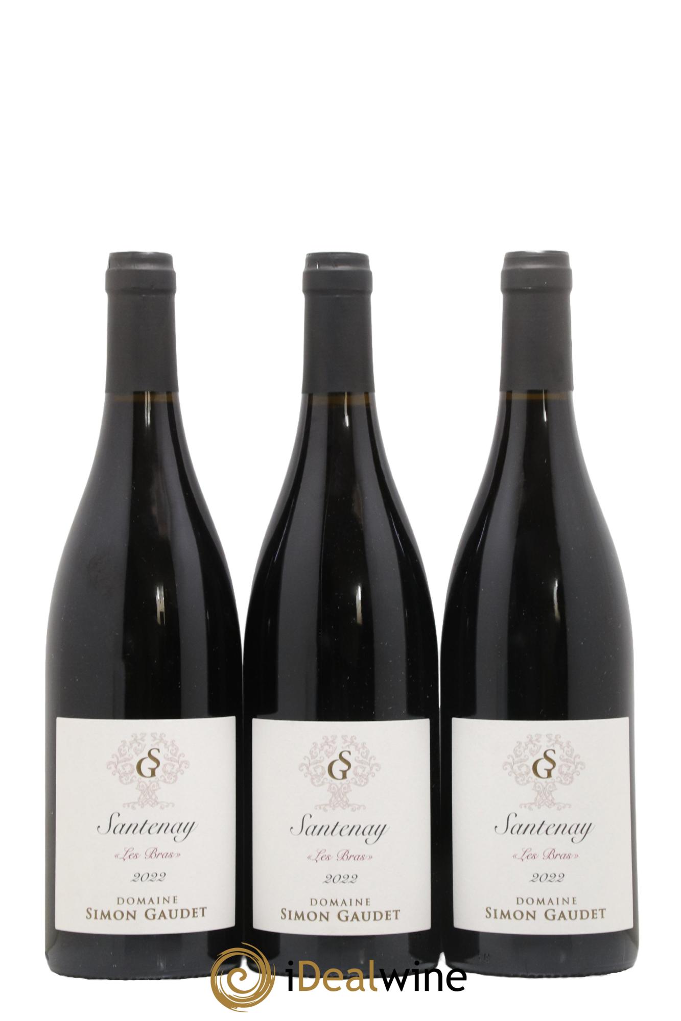 Santenay Les Bras Domaine Simon Gaudet 2022 - Lot de 3 bouteilles - 0