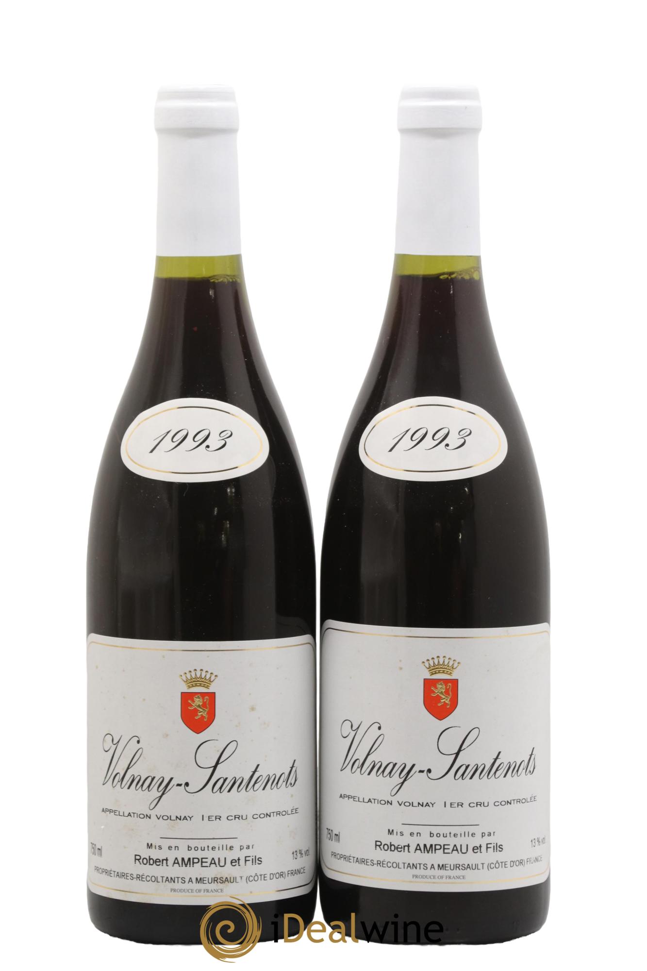 Volnay 1er Cru Robert Ampeau 1993 - Lotto di 2 bottiglie - 0