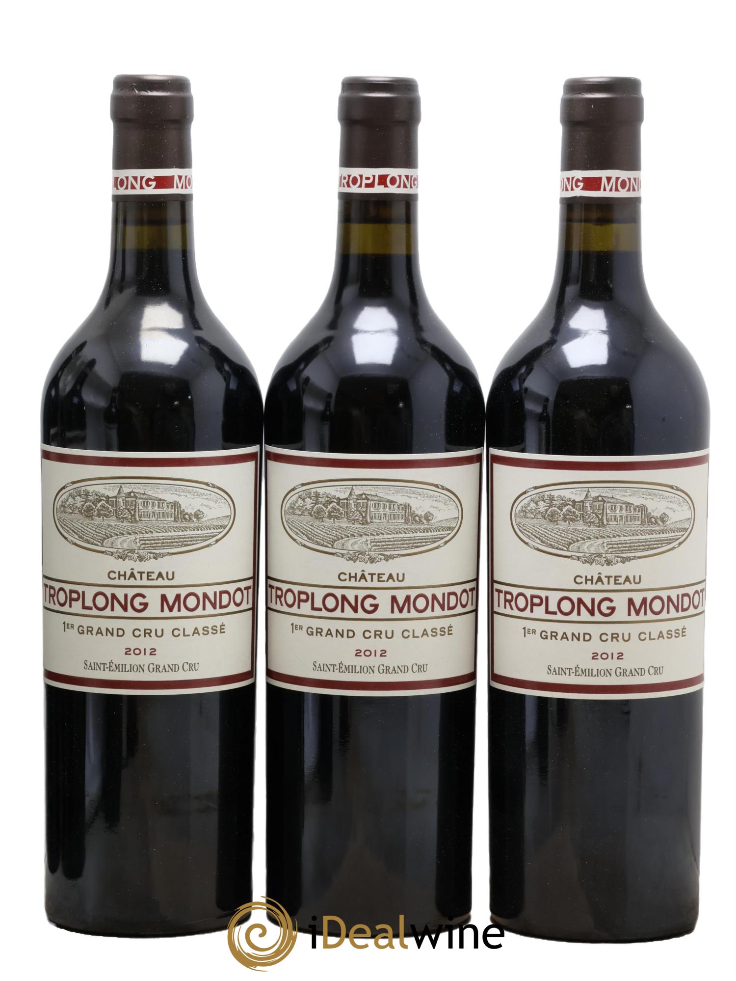 Château Troplong Mondot 1er Grand Cru Classé B 2012 - Lot of 6 bottles - 2
