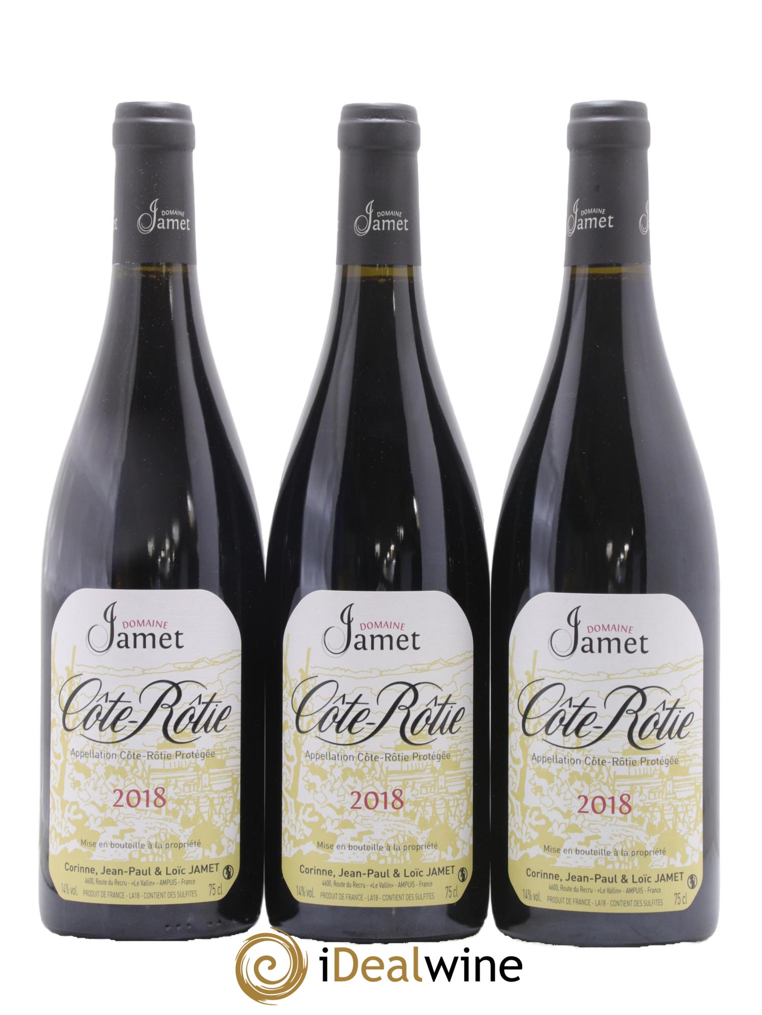 Côte-Rôtie Jamet (Domaine) 2018 - Lot de 3 bouteilles - 0