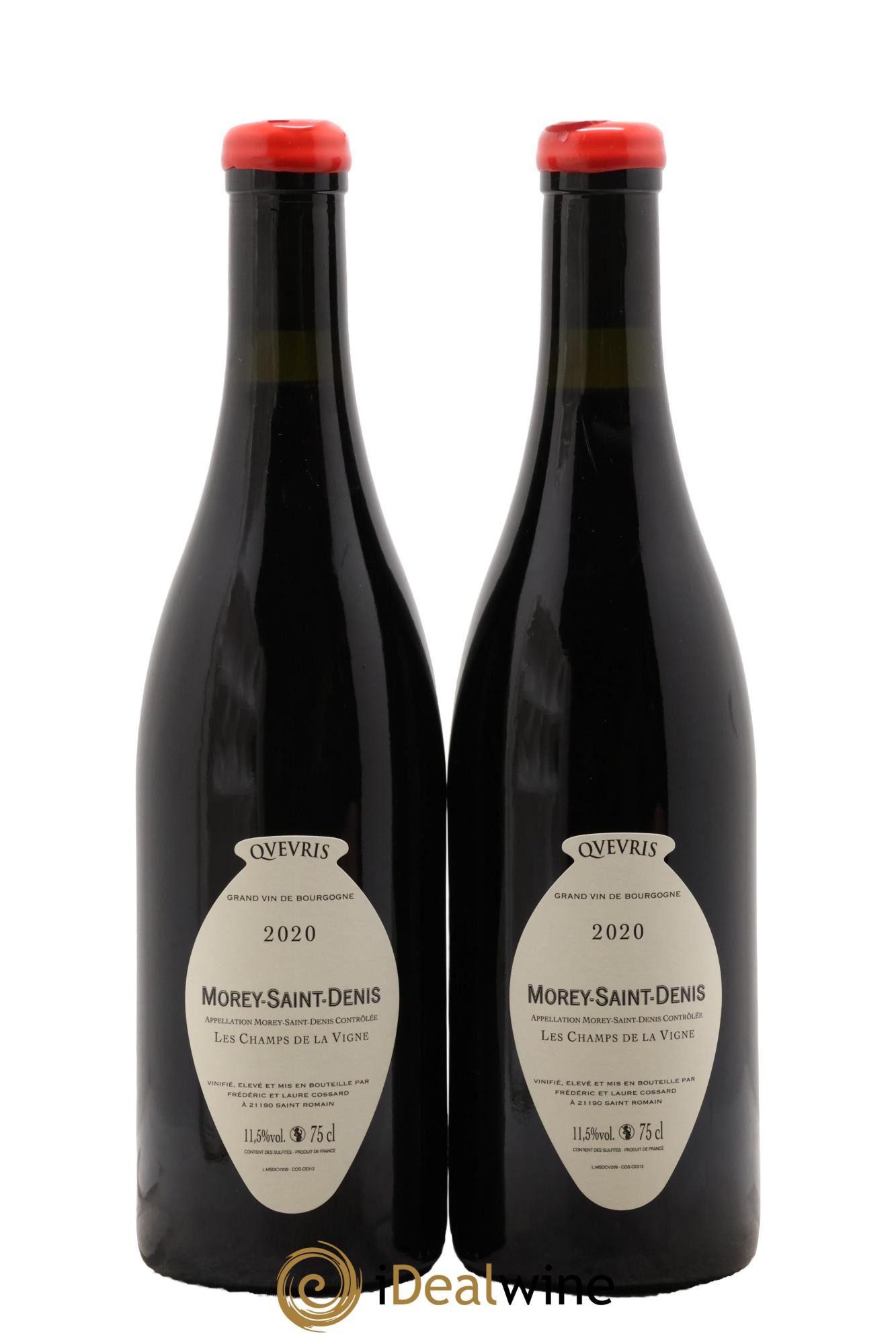 Morey-Saint-Denis Les Champs de la Vigne Qvevris Domaine de Chassorney - Frédéric Cossard 2020 - Lot of 2 bottles - 1
