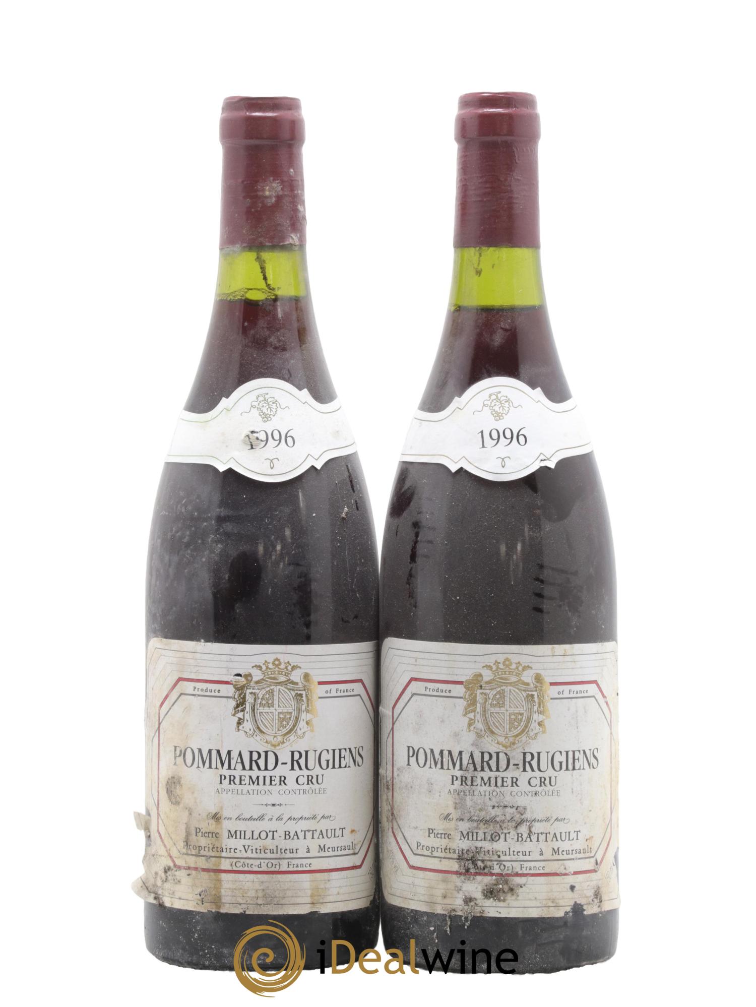 Pommard 1er Cru Rugiens Pierre Millot-Battault 1996 - Posten von 2 Flaschen - 0