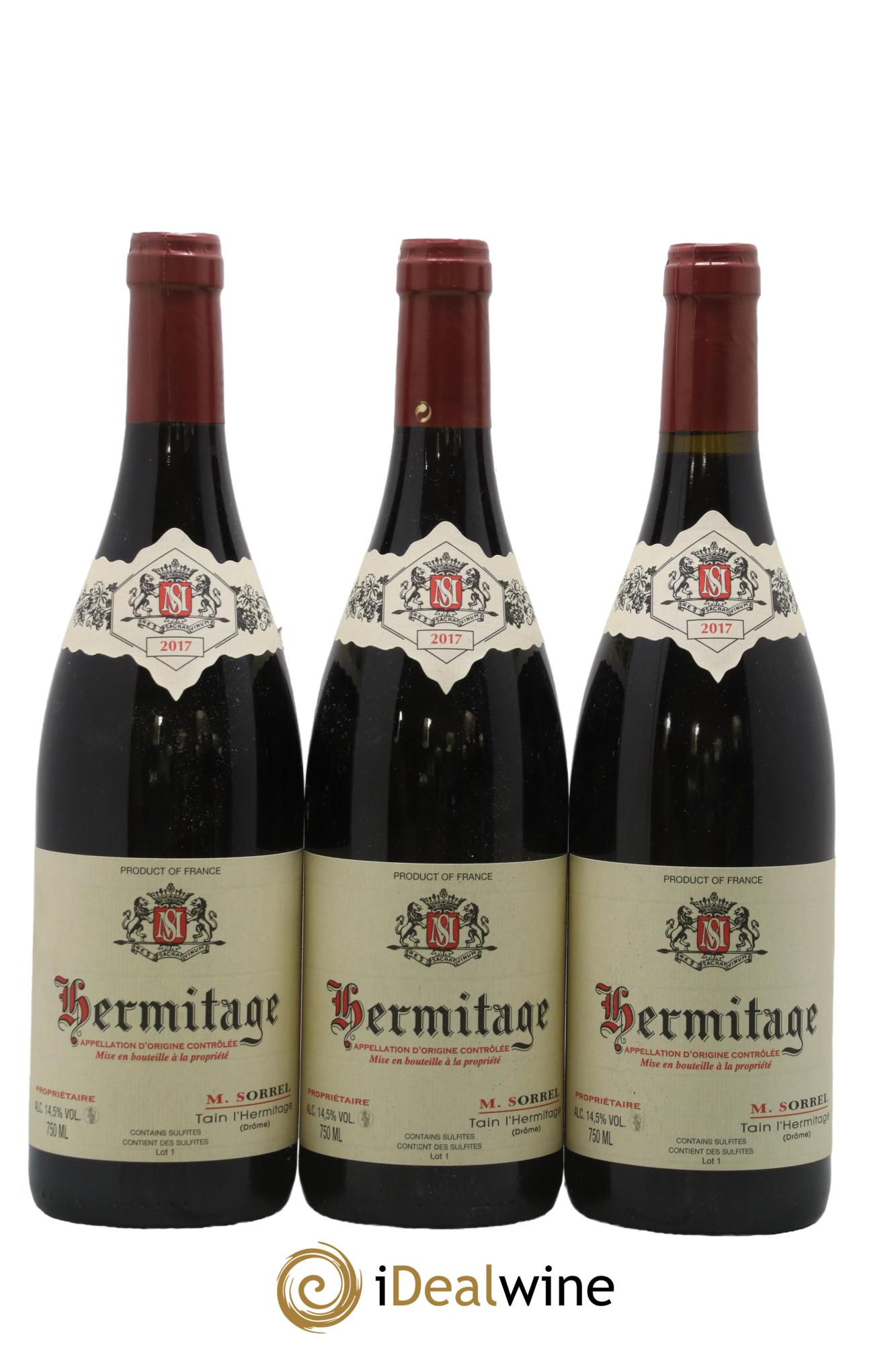 Hermitage Marc Sorrel 2017 - Lot de 3 bouteilles - 0