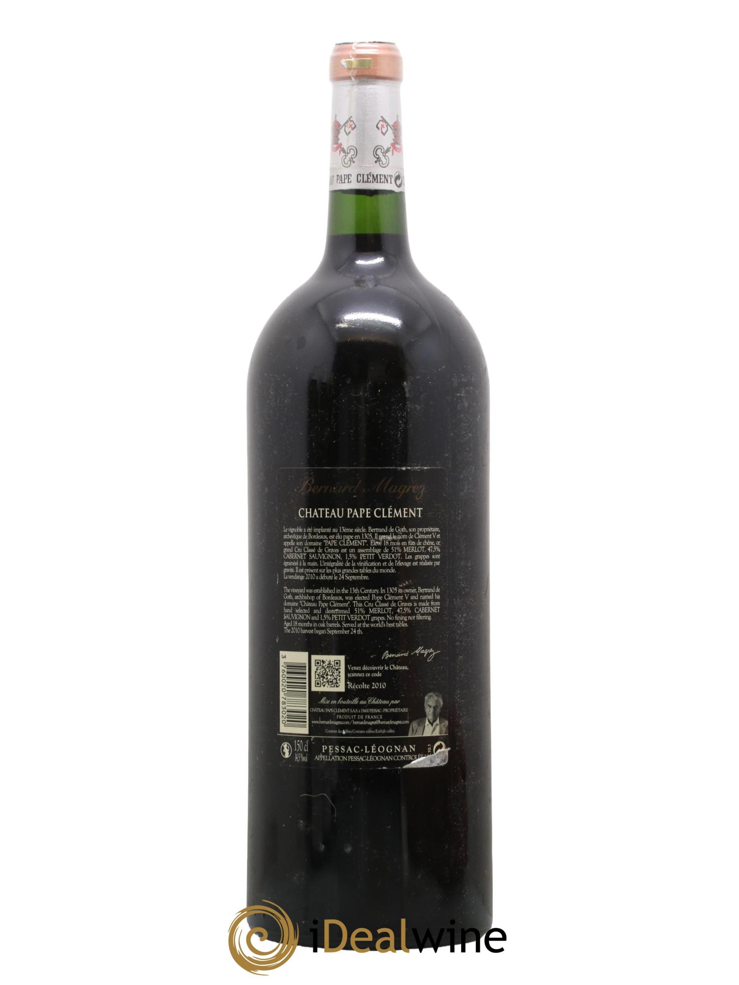 Château Pape Clément Cru Classé de Graves 2010 - Lot de 1 magnum - 1