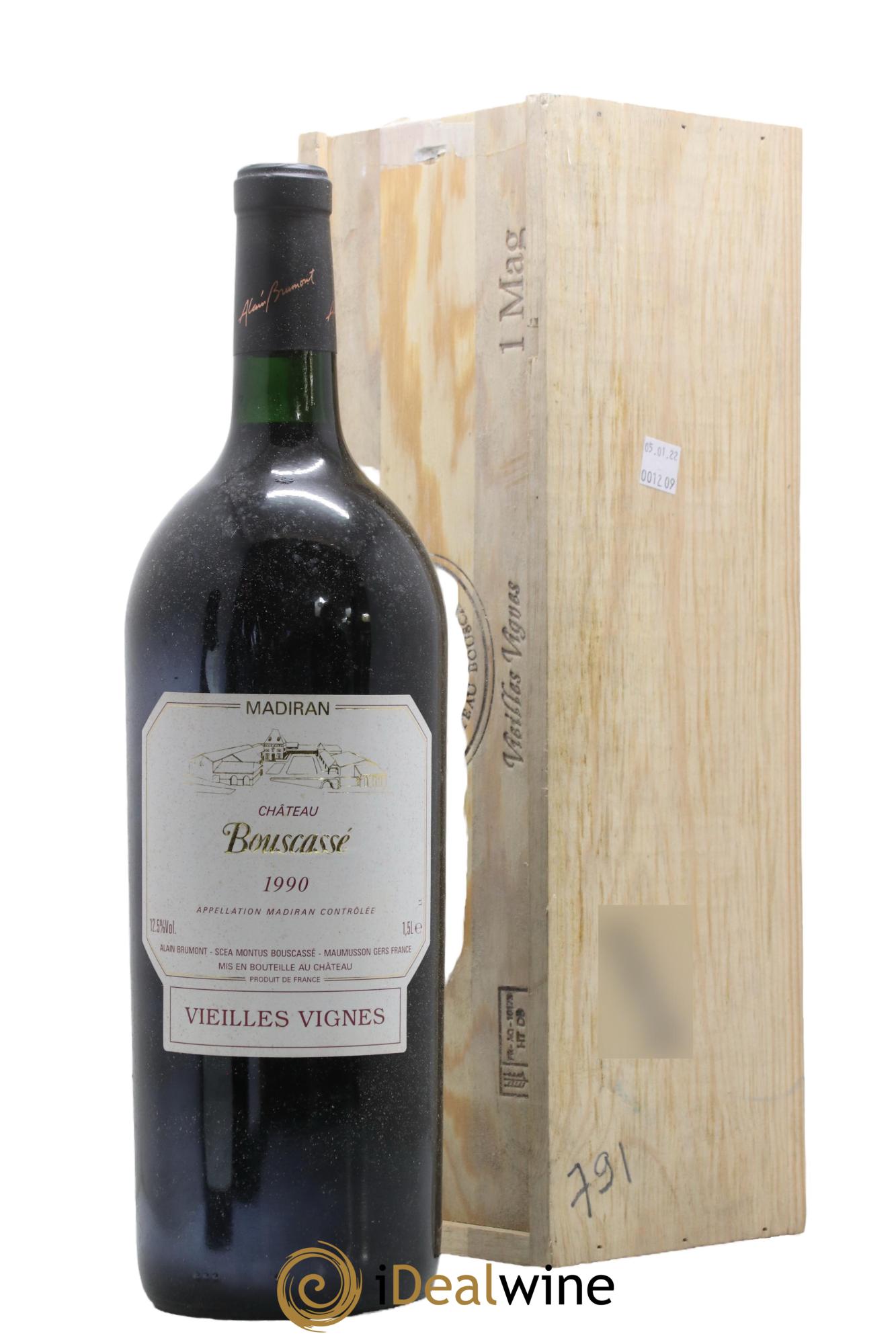 Madiran Vieilles Vignes Château Bouscassé - Alain Brumont 1990 - Lot de 1 magnum - 0