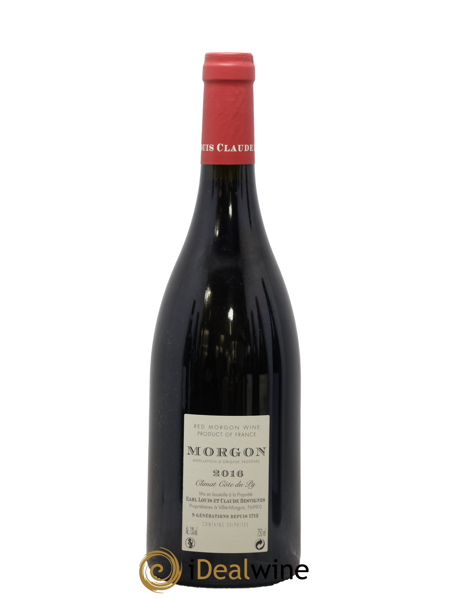 Morgon Côte du Py Louis-Claude Desvignes 2016 - Lot de 1 bouteille - 1