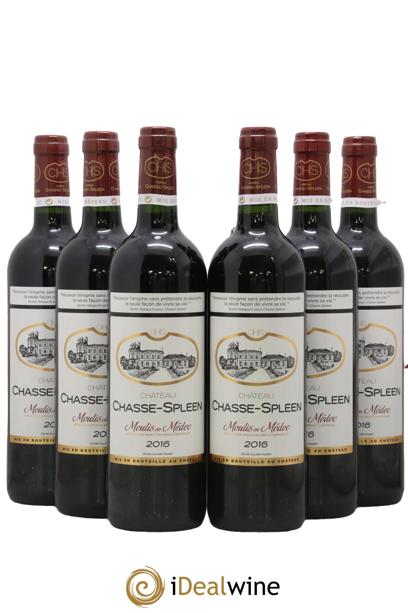 Château Chasse Spleen 2016 - Posten von 6 Flaschen - 0