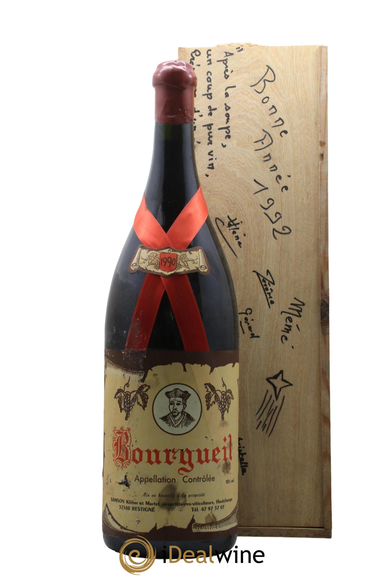 Bourgueil Samson Kleber Et Martel 1990 - Lot de 1 double magnum - 0