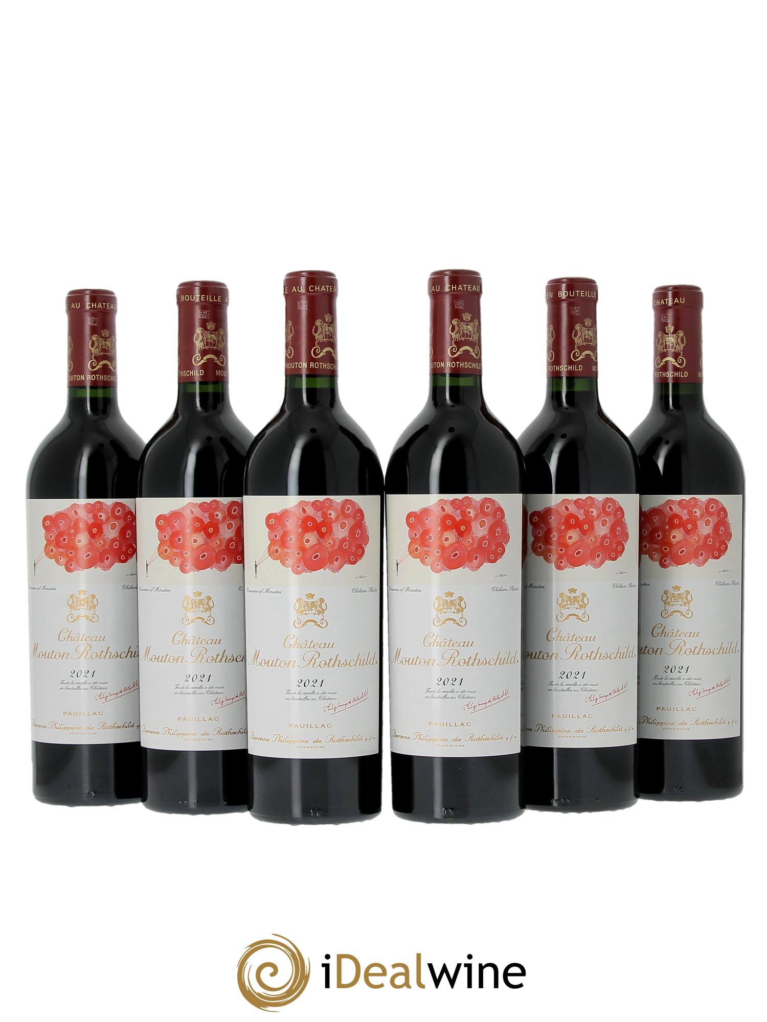 Château Mouton Rothschild 1er Grand Cru Classé 2021 - Lot de 6 bouteilles - 1