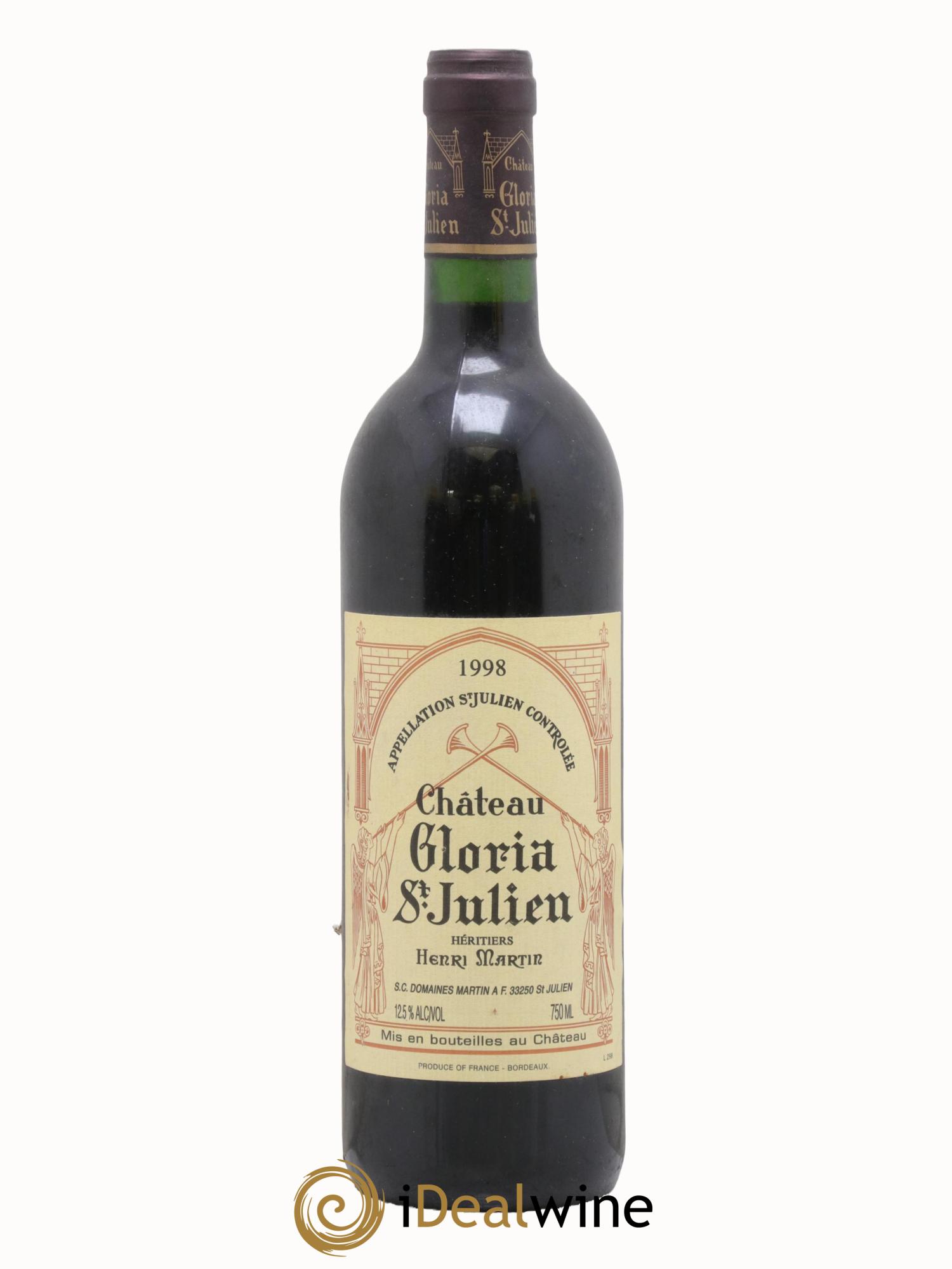 Château Gloria 1998 - Lotto di 1 bottiglia - 0