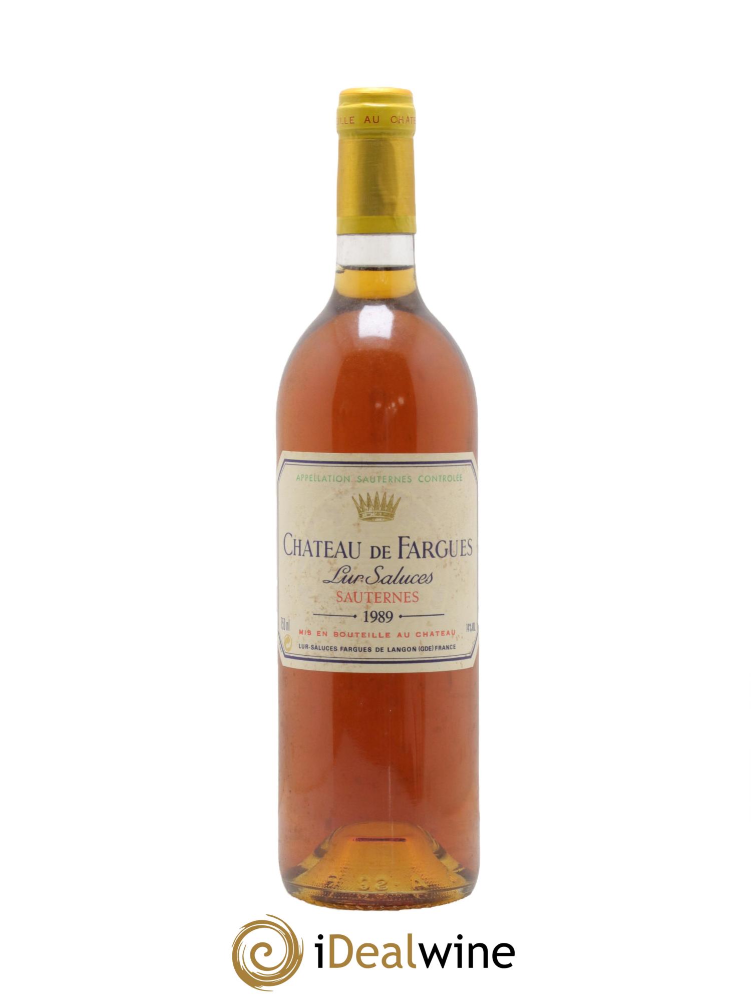 Château de Fargues 1989 - Lot de 1 bouteille - 0