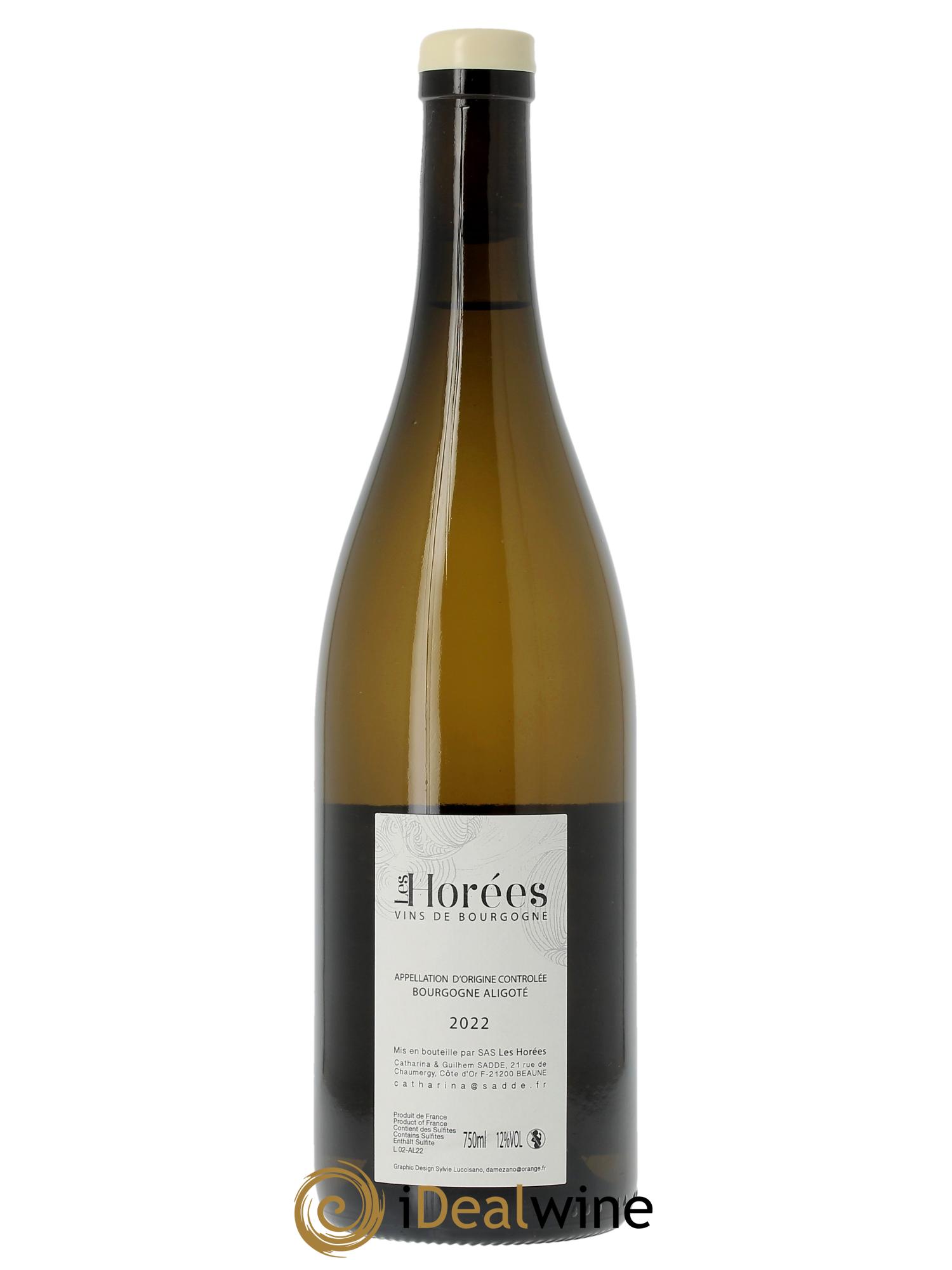 Bourgogne Aligoté En Coulezain Les Horées 2022 - Lot de 1 bouteille - 1
