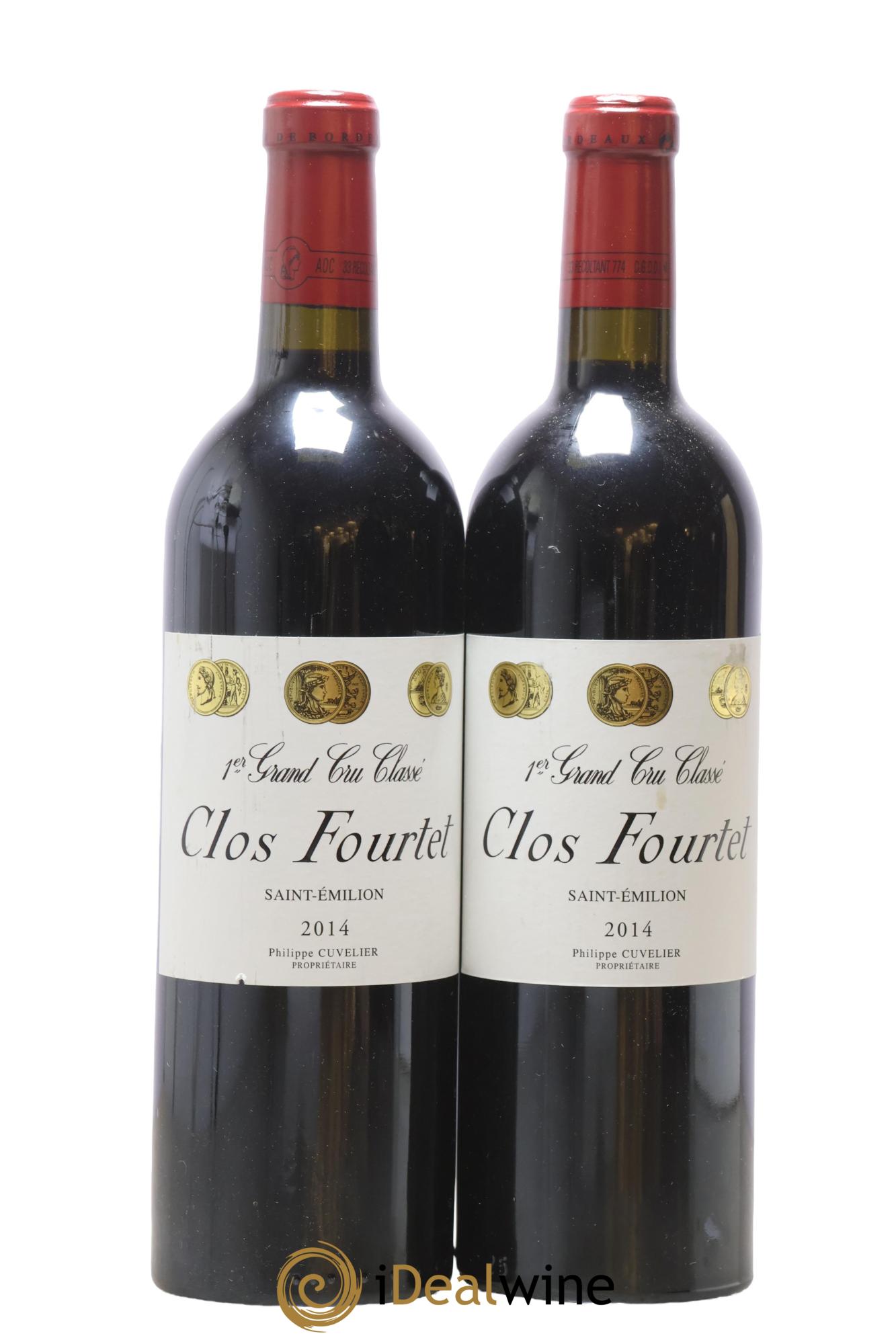 Clos Fourtet 1er Grand Cru Classé B 2014 - Lot of 2 bottles - 0