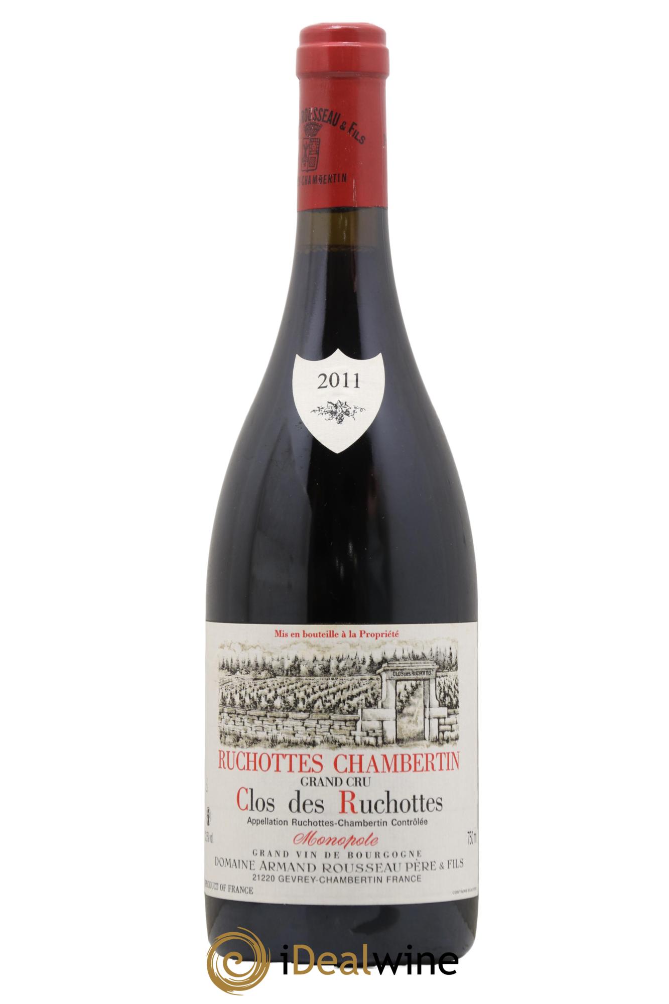 Ruchottes-Chambertin Grand Cru Clos des Ruchottes Armand Rousseau (Domaine) 2011 - Posten von 1 Flasche - 0