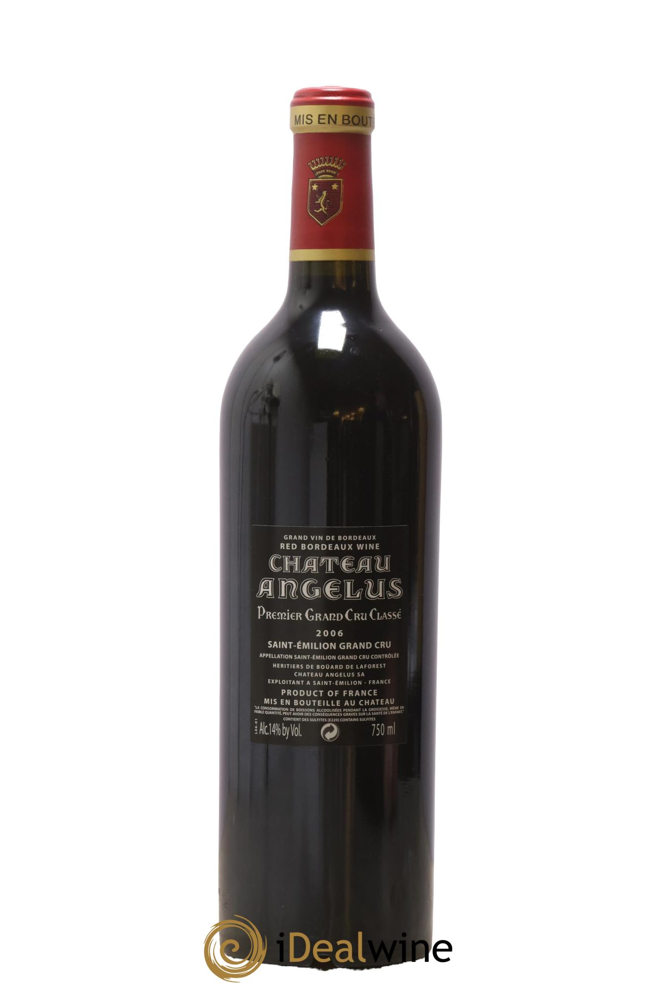 Château Angélus 1er Grand Cru Classé A 2006 - Lotto di 1 bottiglia - 1