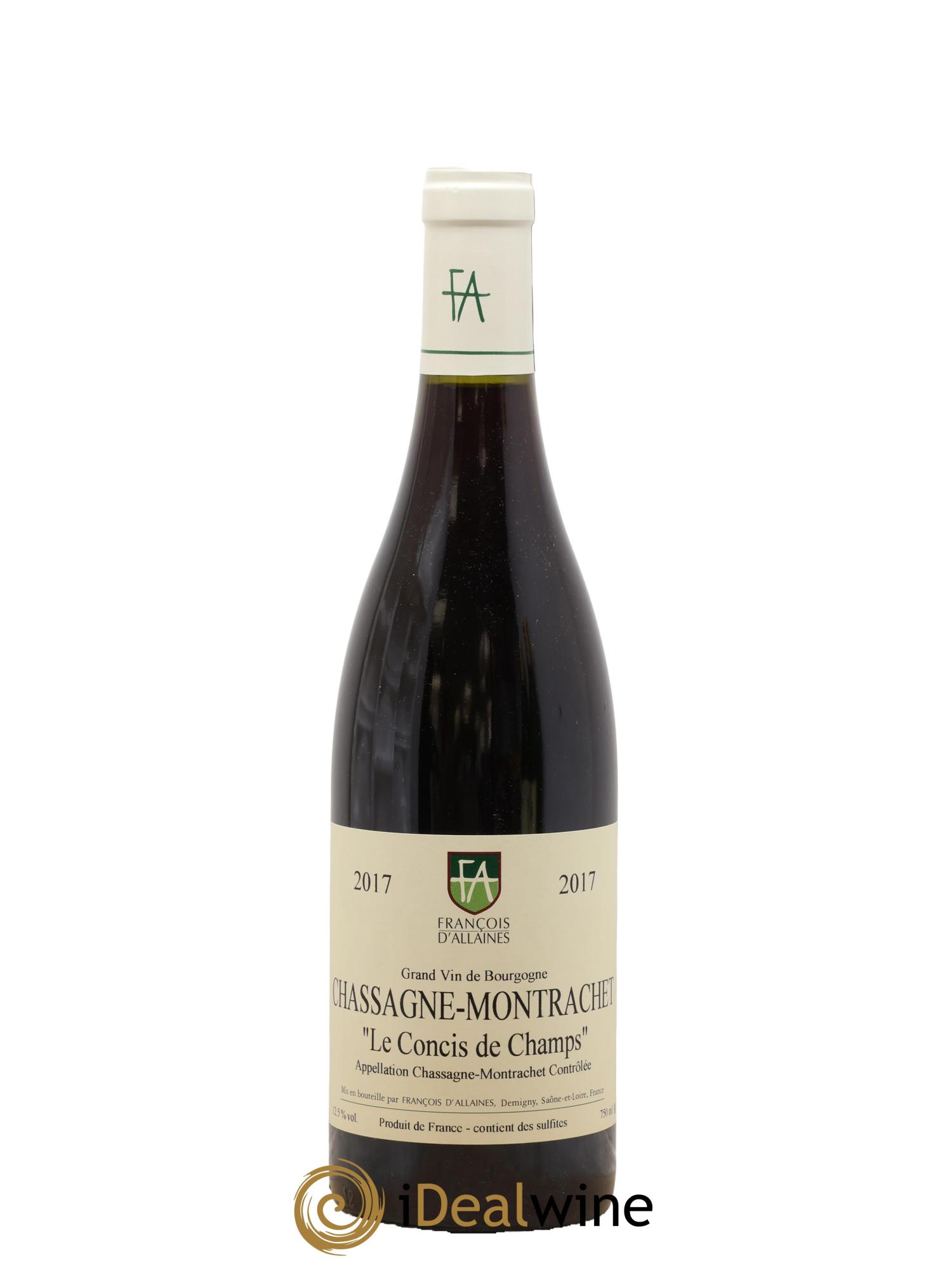 Chassagne-Montrachet Le Concis de Champs François d'Allaines 2017 - Lot de 1 bouteille - 0