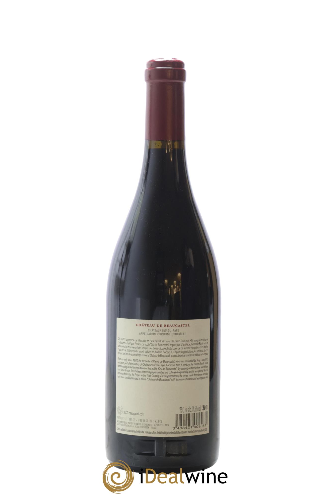 Châteauneuf-du-Pape Château de Beaucastel Famille Perrin 2009 - Lotto di 1 bottiglia - 1