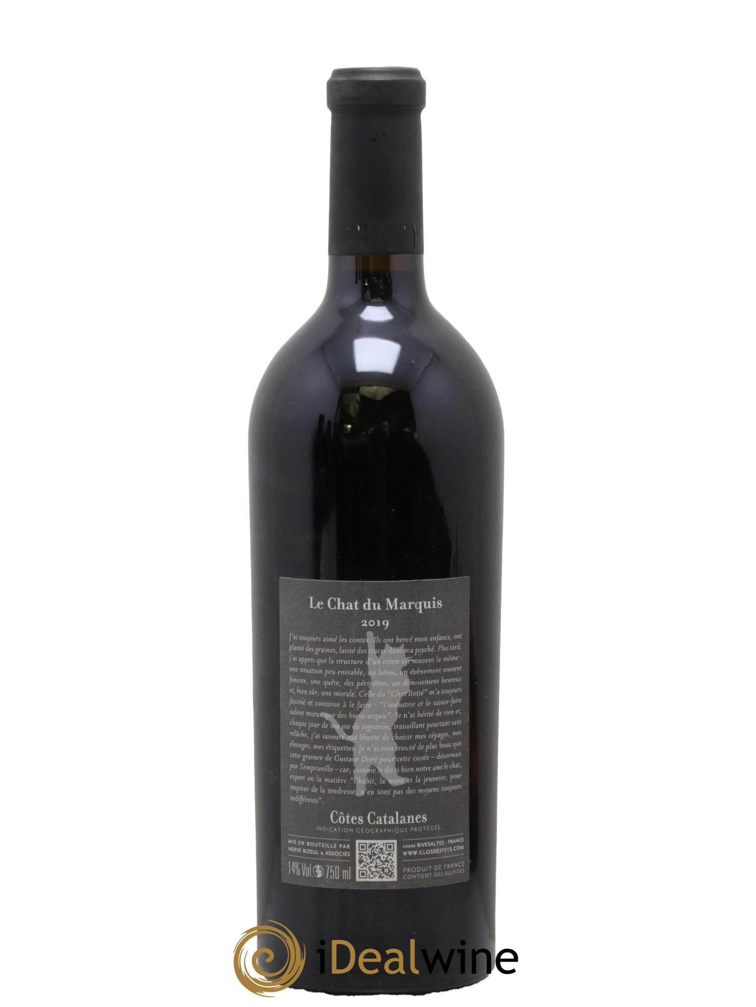 Côtes Catalanes Clos des Fées Le Chat du Marquis Hervé Bizeul  2019 - Posten von 1 Flasche - 1