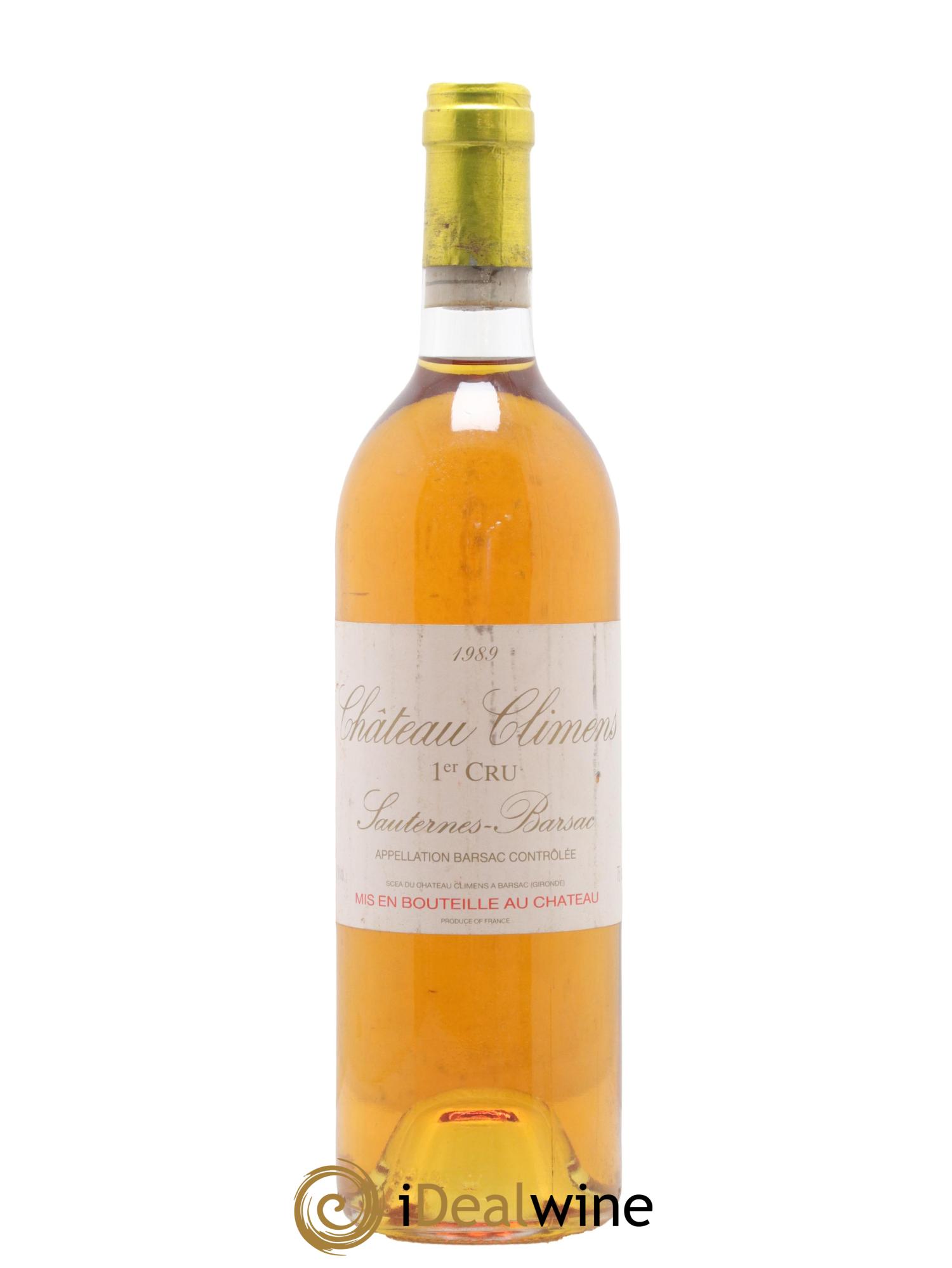 Château Climens 1er Grand Cru Classé 1989 - Lotto di 1 bottiglia - 0