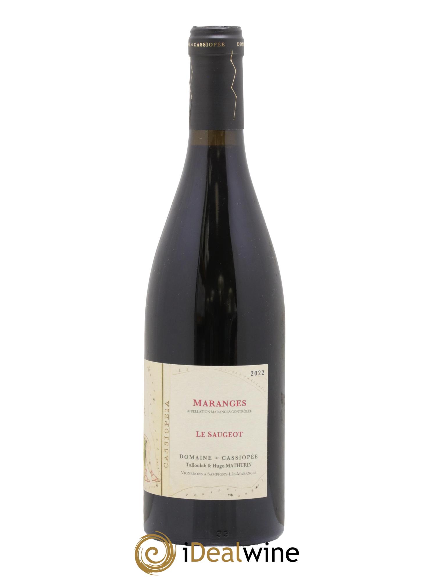 Maranges Le Saugeot Domaine de Cassiopée 2022 - Lot de 1 bouteille - 1