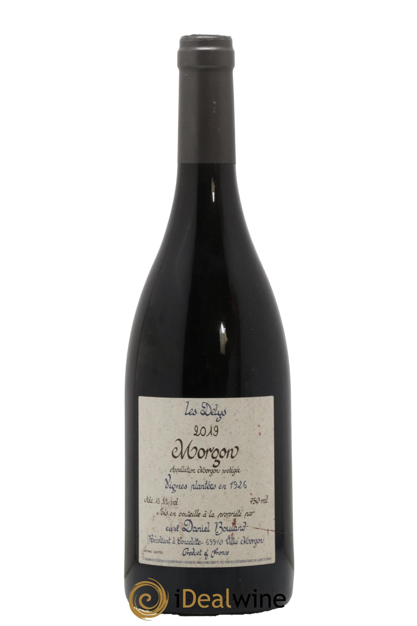 Morgon Les Delys Vielles Vignes de 1926 Daniel Bouland (Domaine) Vignes plantées en 1926 2019 - Lot de 1 bouteille - 0