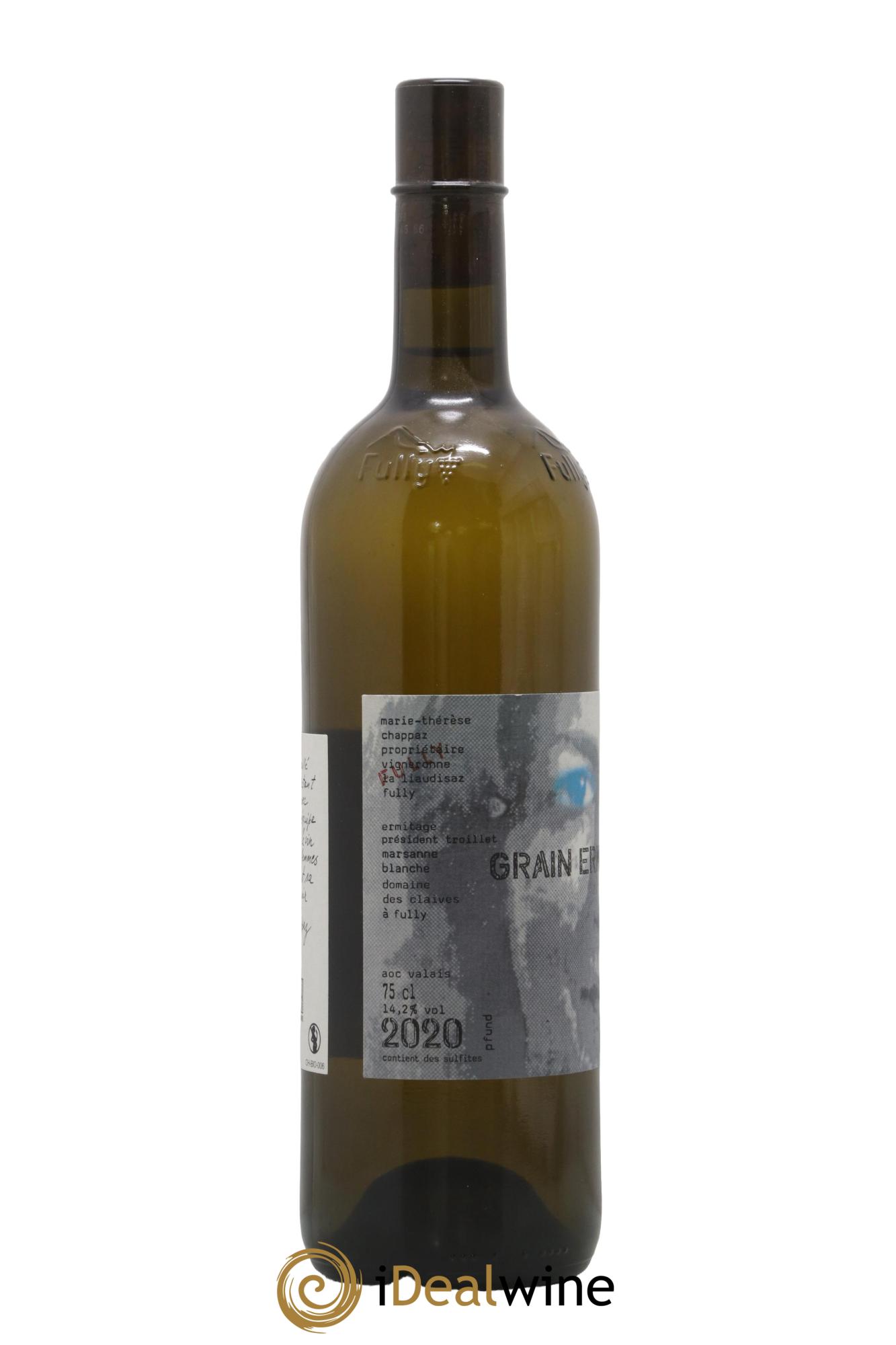 Valais Grain Ermitage Président Troillet Marie-Thérèse Chappaz 2020 - Lot de 1 bouteille - 1