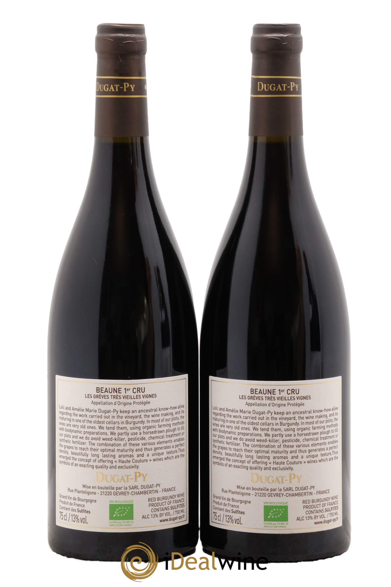 Beaune 1er Cru Les Grèves Très Vieilles Vignes Dugat-Py 2022 - Lot of 2 bottles - 1