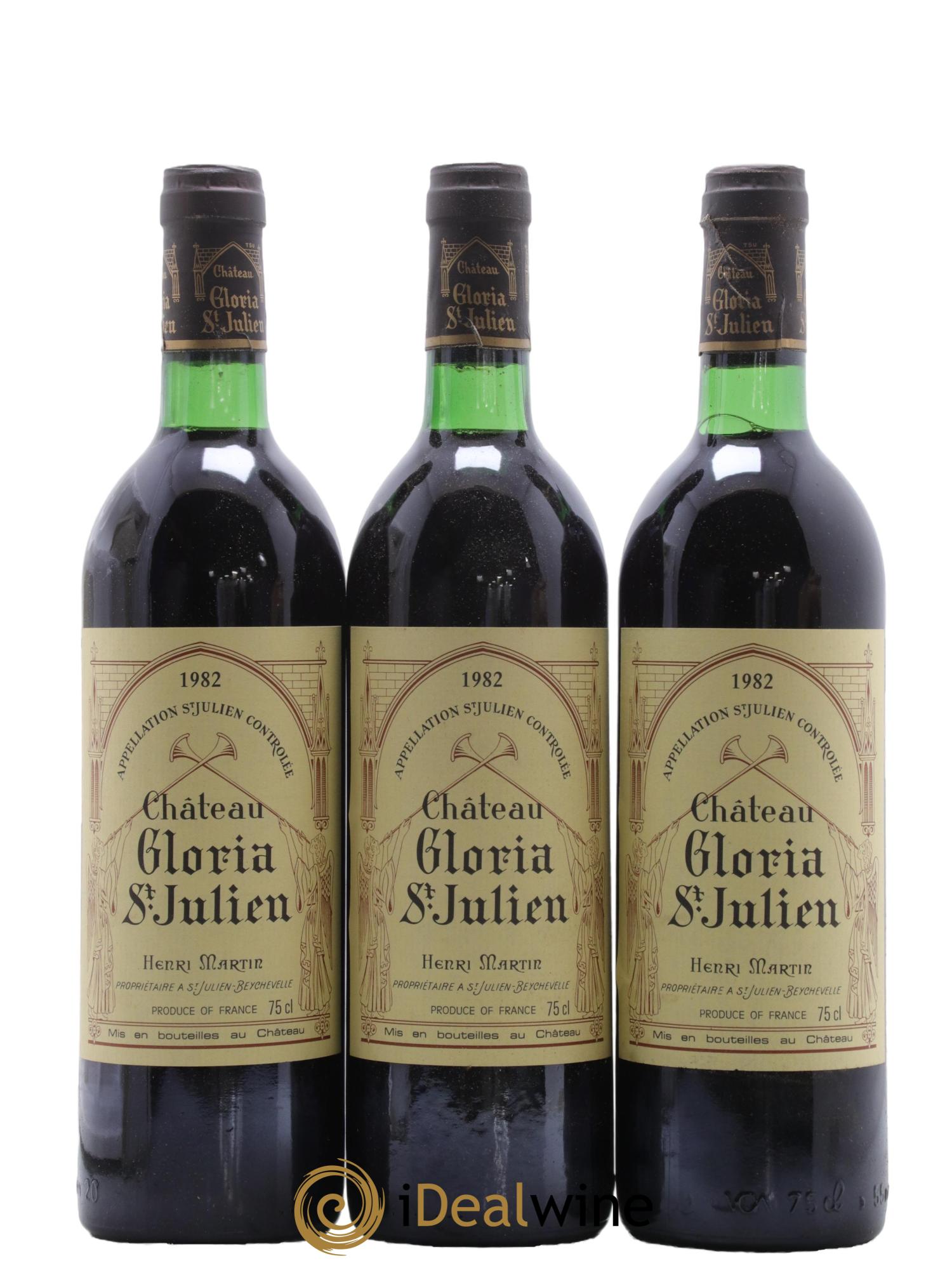 Château Gloria 1982 - Posten von 3 Flaschen - 0