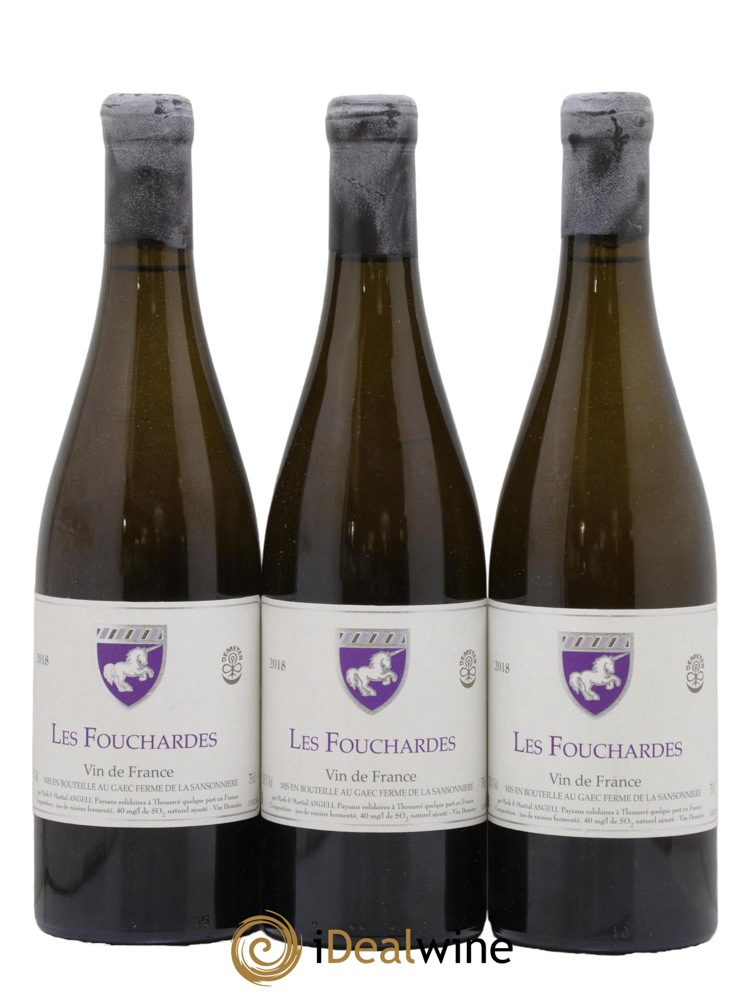 Vin de France Les Fouchardes Mark Angeli (Domaine) - Ferme de la Sansonnière 2018 - Lot of 3 bottles - 0