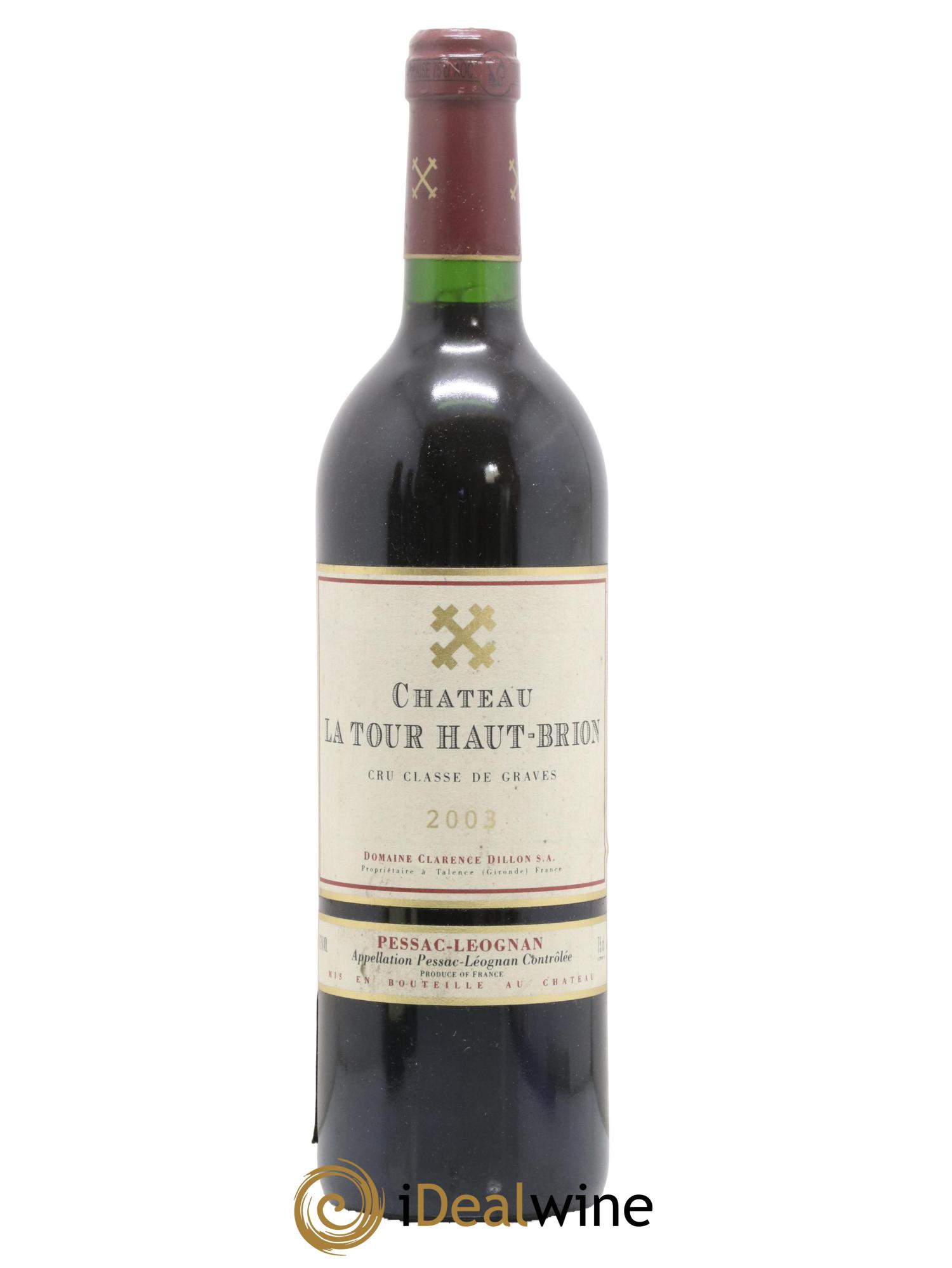 Château la Tour Haut-Brion Cru Classé de Graves 2003 - Lot de 1 bouteille - 0