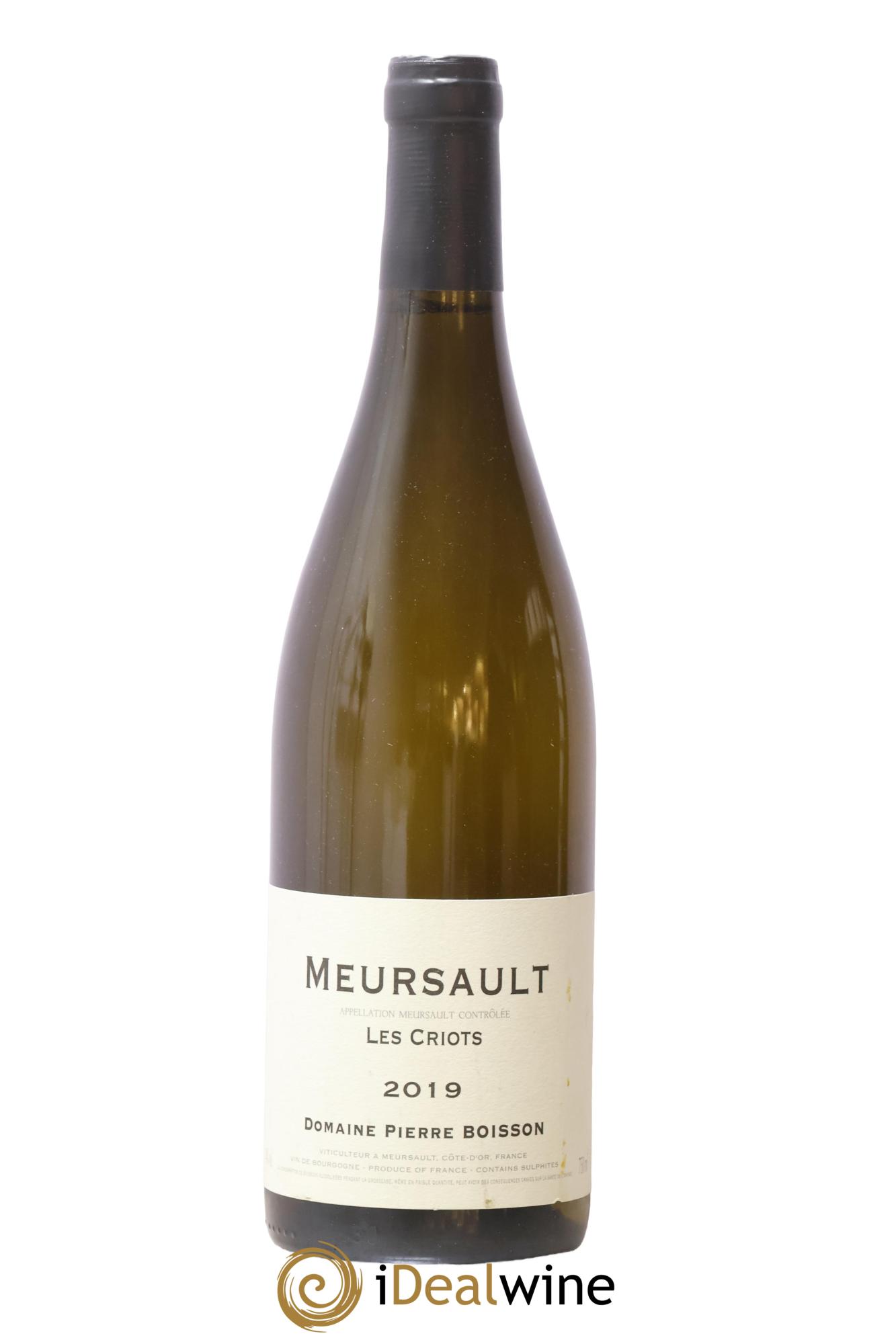 Meursault Les Criots Pierre Boisson (Domaine) 2019 - Posten von 1 Flasche - 0