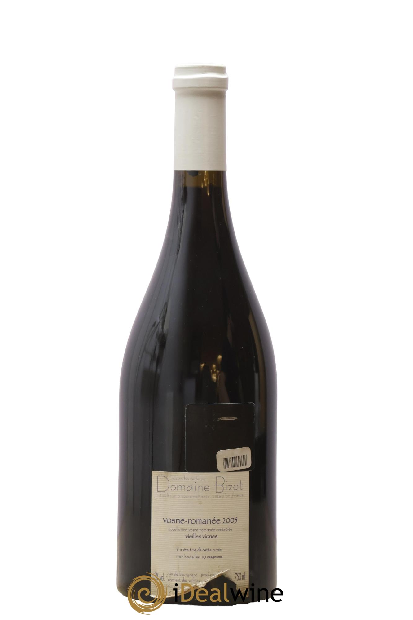 Vosne-Romanée Vieilles Vignes Bizot (Domaine) 2005 - Lot de 1 bouteille - 1