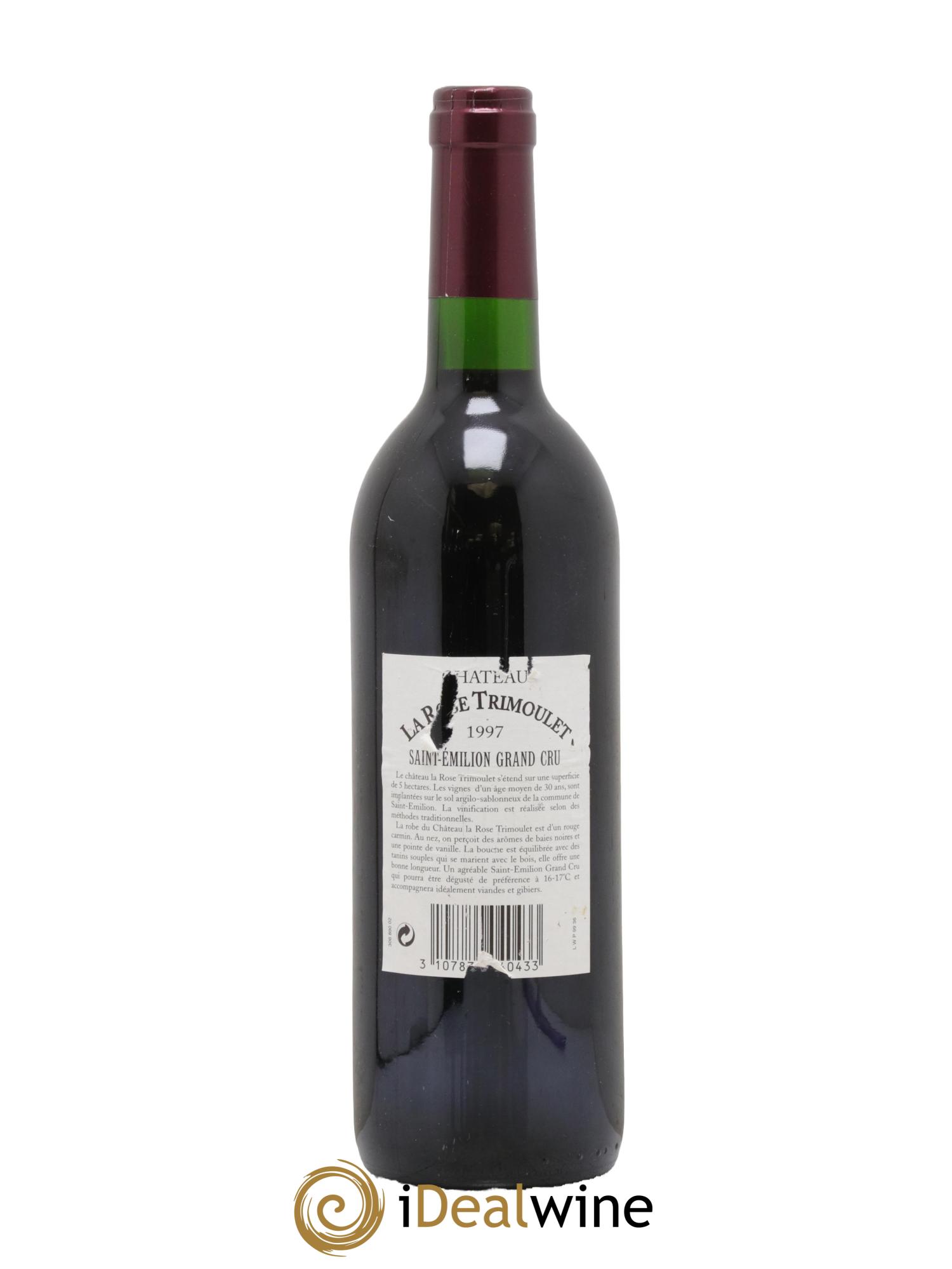 Saint-Émilion Grand Cru Château La Rose Trimoulet 1997 - Posten von 1 Flasche - 1